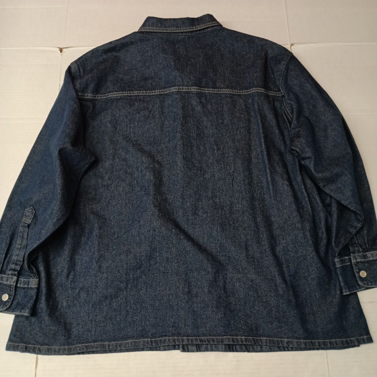 Levi's Levi Strauss Utility Shirt Jacket Men's 2XL Blue Denim Snap Size US XXL / EU 58 / 5 - 11 Thumbnail