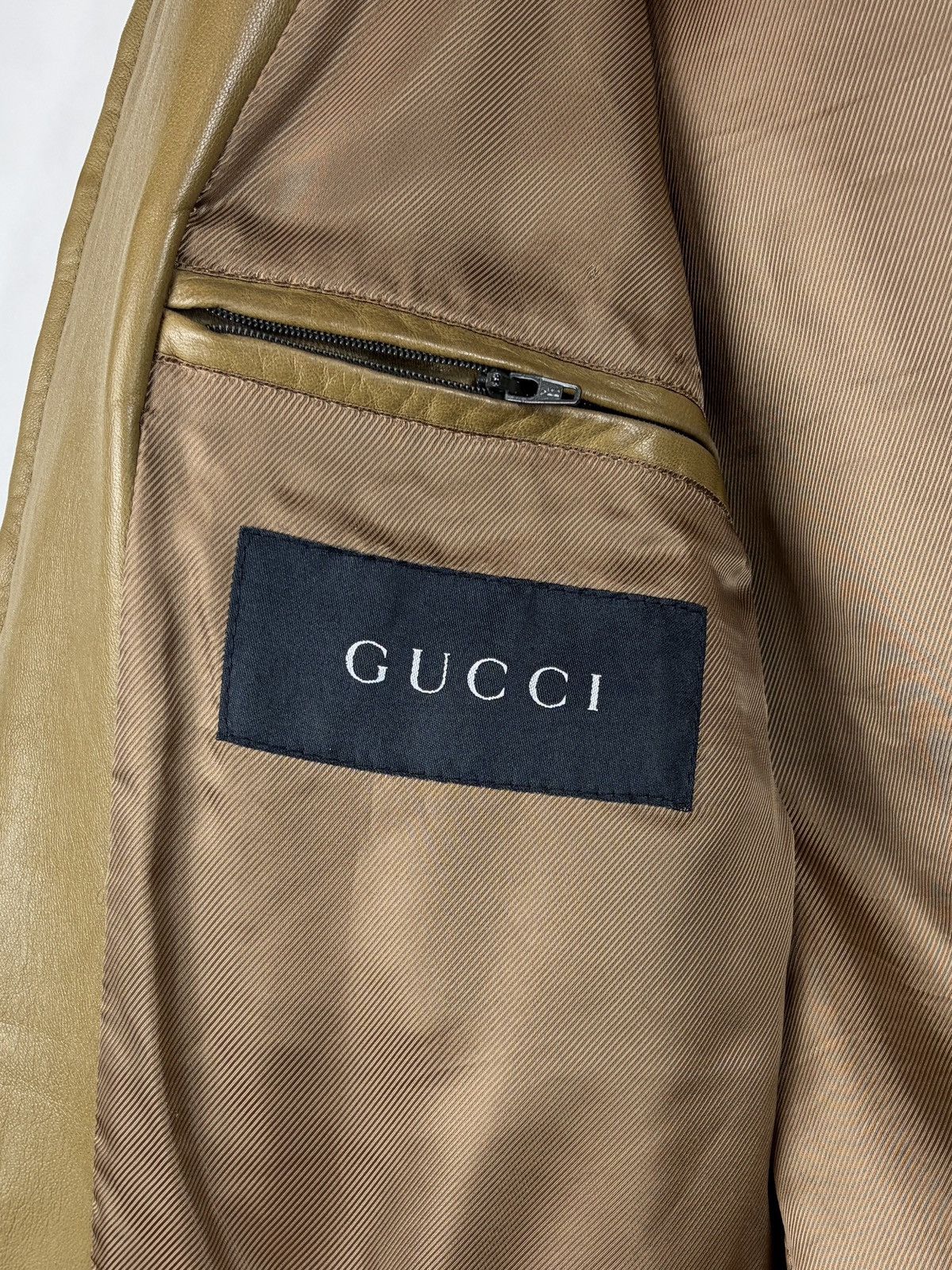 Gucci Gucci Tom Ford Double Zip Buckled Moto Leather Jacket Size US S / EU 44-46 / 1 - 12 Thumbnail