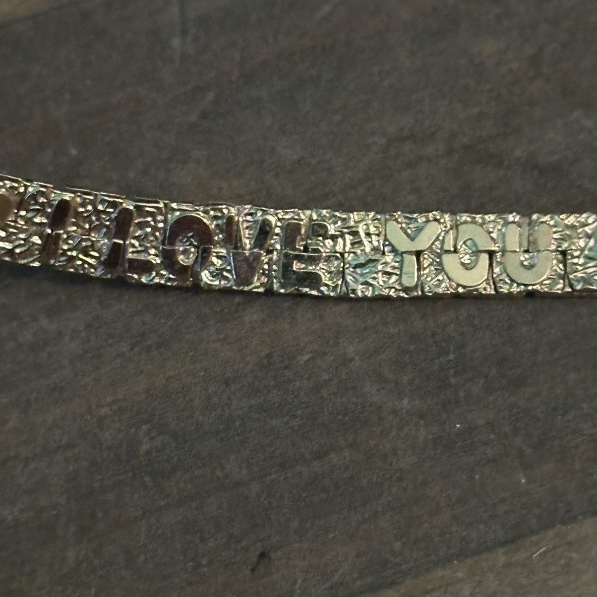 Vintage Vintage I Love you nugget chain necklace and bracelet Size ONE SIZE - 3 Thumbnail
