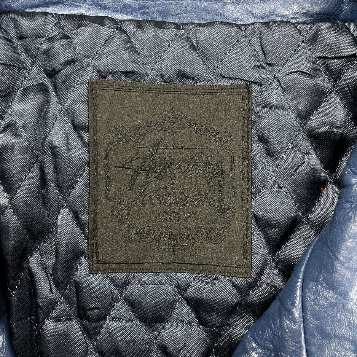 Stussy Vintage 2000s stussy riders leather jacket Size US L / EU 52-54 / 3 - 11 Thumbnail