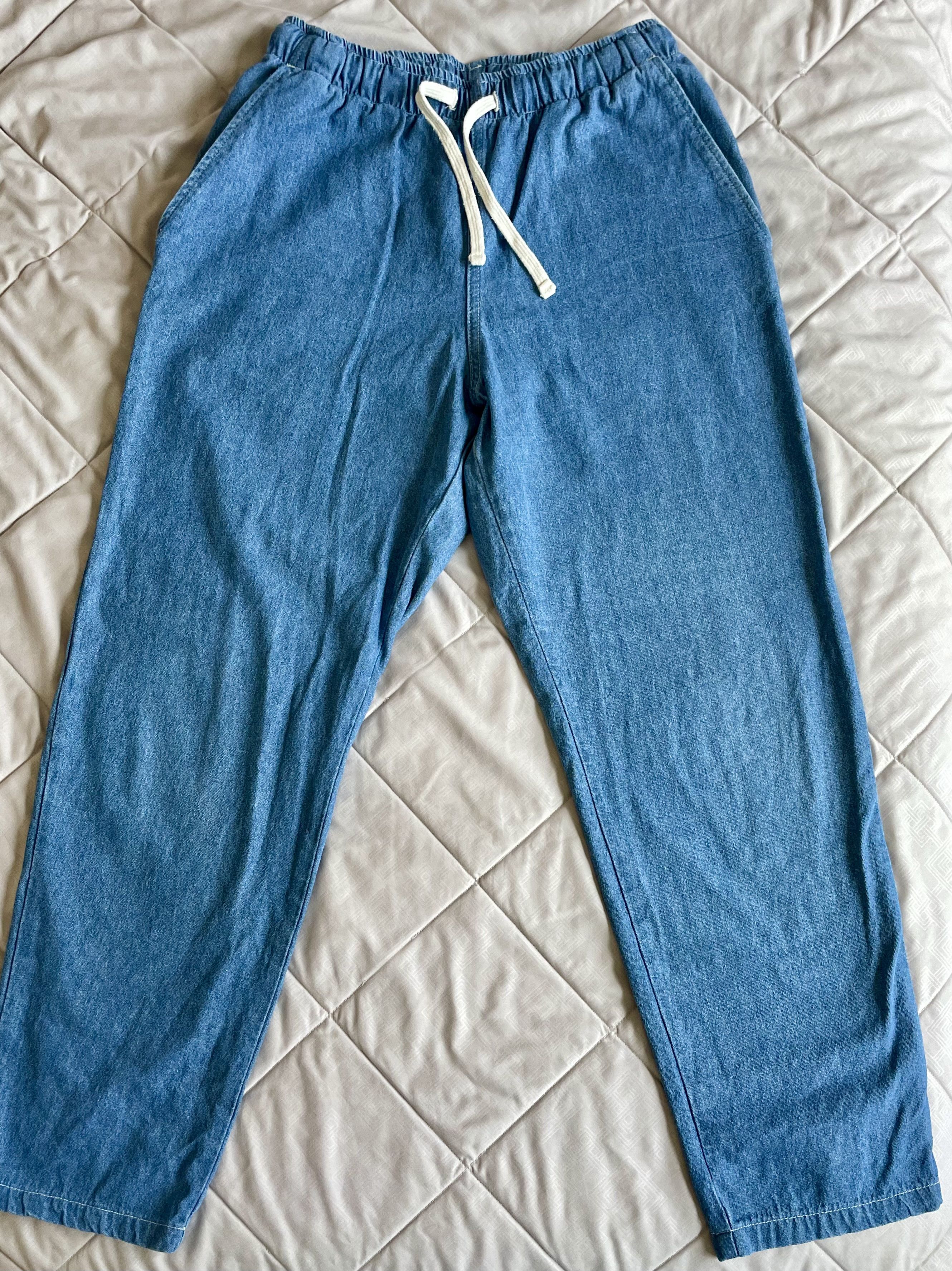 image of Battenwear Active Lazy Pants in Light Wash Denim, Men's (Size 30)