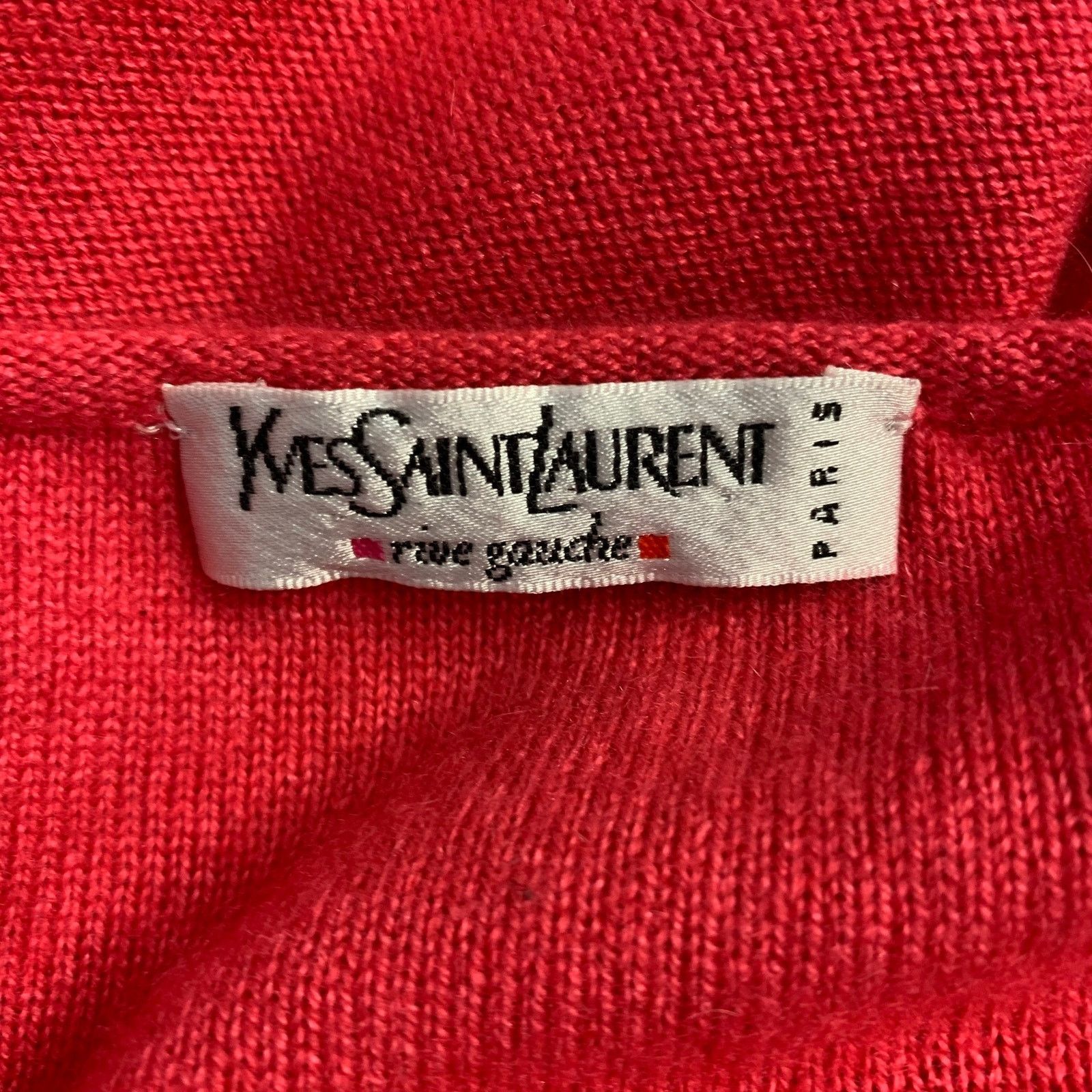 Yves Saint Laurent YVES SAINT LAURENT Size M Pink Coral Dolman Sleeve Pullover Size M / US 6-8 / IT 42-44 - 4 Thumbnail