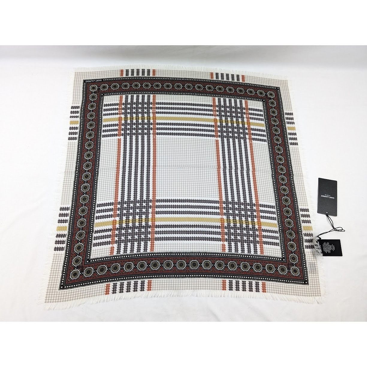 Saint Laurent Paris o1rshd1 Size: OS / Small Scarf in Multicolor Size ONE SIZE - 4 Thumbnail