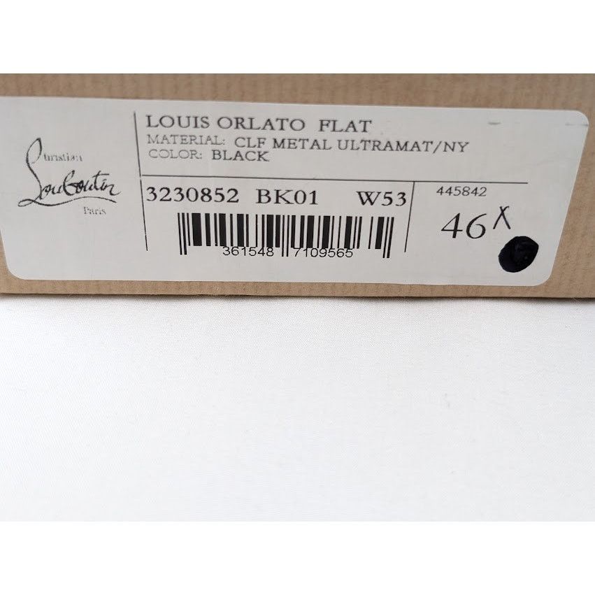 Christian Louboutin o1rshd1 Louis Orlato Flat Hi-Top Sneakers in Black Size US 13 / EU 46 - 18 Thumbnail