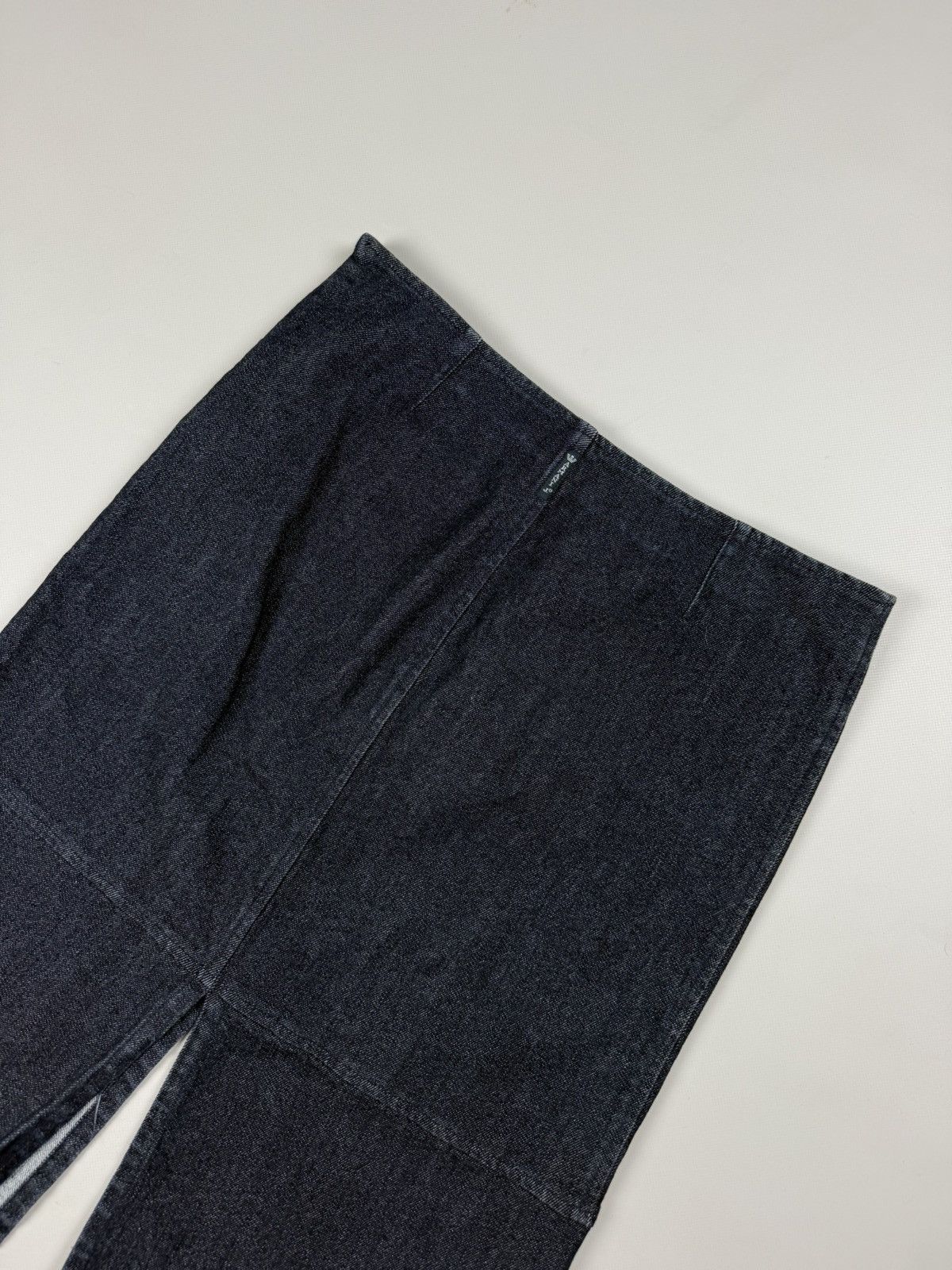 Armani Armani Jeans Vintage 90s Ladies Denim Midi Y2K Skirt Size 32" / US 10 / IT 46 - 4 Thumbnail