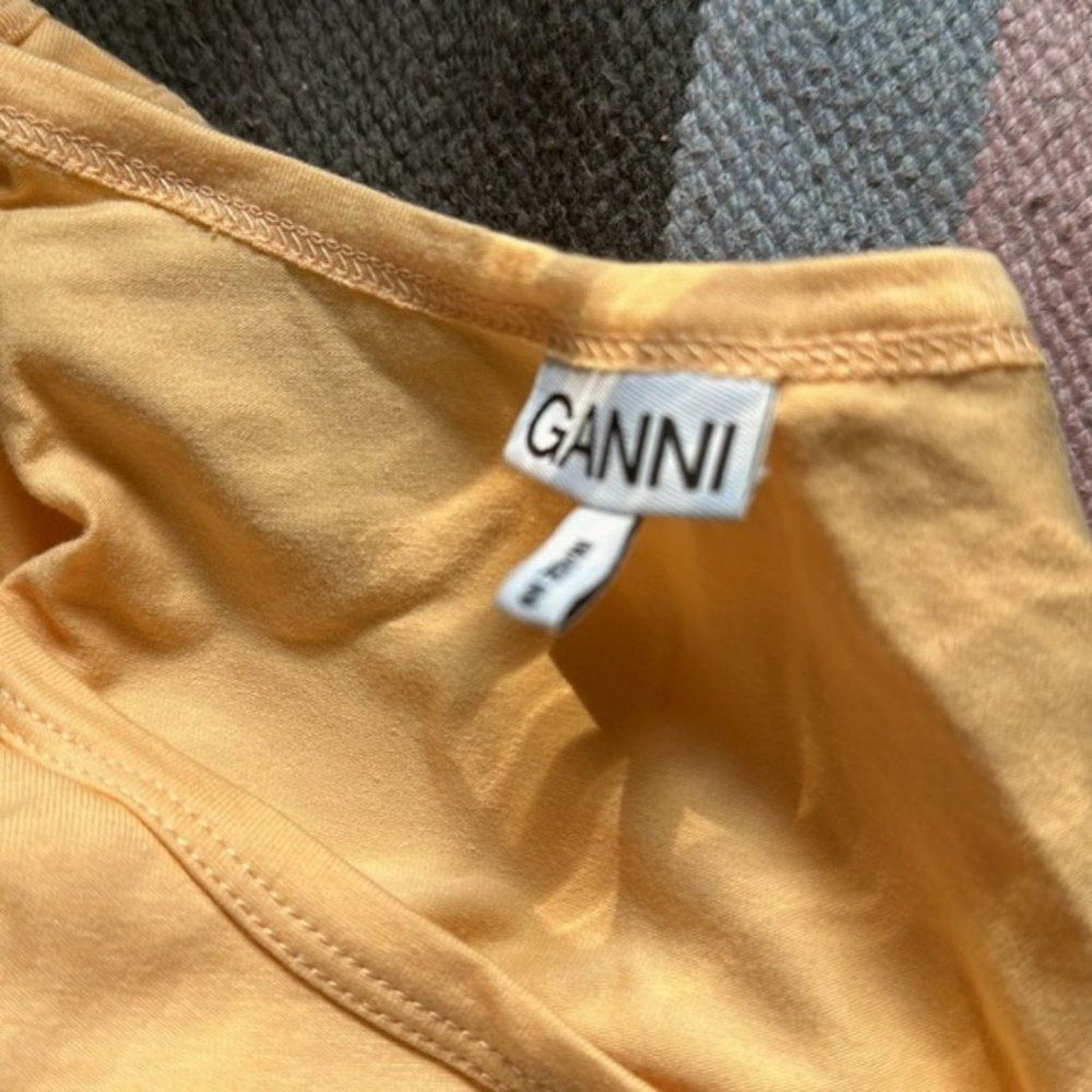 Ganni Ganni Crop top Apricot L Size L / US 10 / IT 46 - 4 Thumbnail