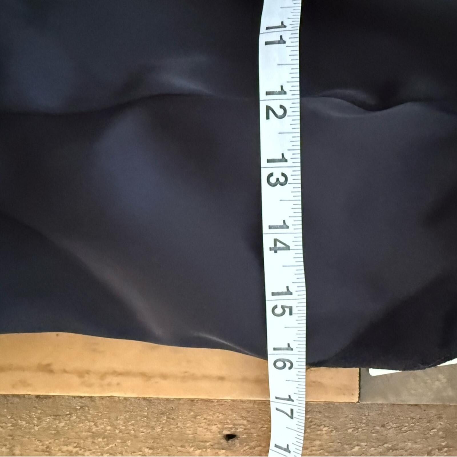 Other Anthropologie $198 Satin Wide-leg Black Jumpsuit, Size 10 T Size 32" / US 10 / IT 46 - 9 Thumbnail