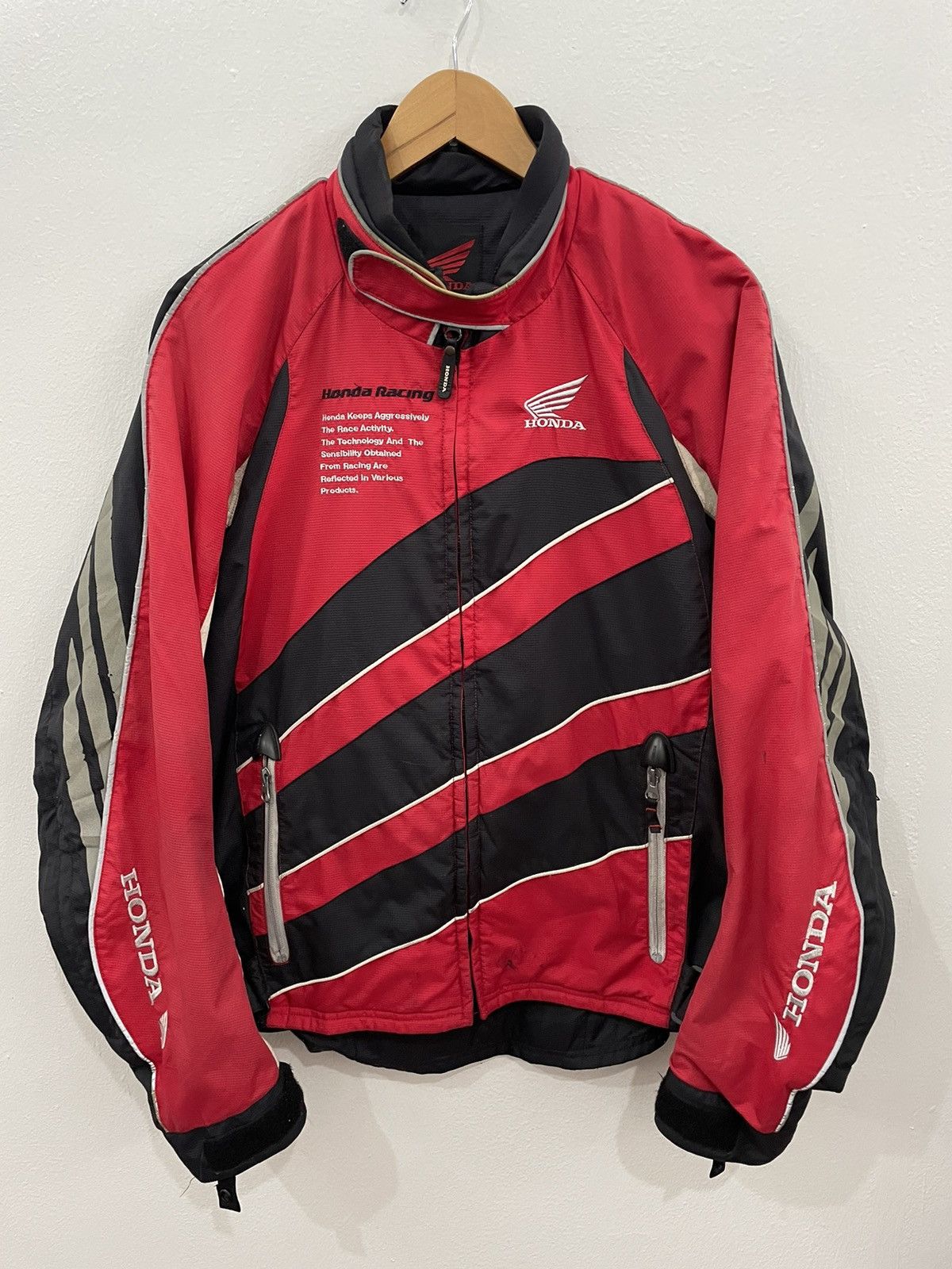 Honda × Sports Specialties VINTAGE HONDA RIDER JACKET BIG LOGO SPELL OUT JAPAN Size US L / EU 52-54 / 3 - 3 Thumbnail