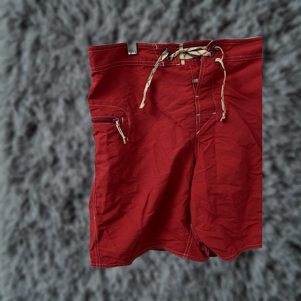 Patagonia Patagonia Board Shorts Mens Size 34 Red Solid Nylon Quick Dry Pockets Swim Bottoms 86625 SP16 Size US 34 / EU 50 - 1 Thumbnail