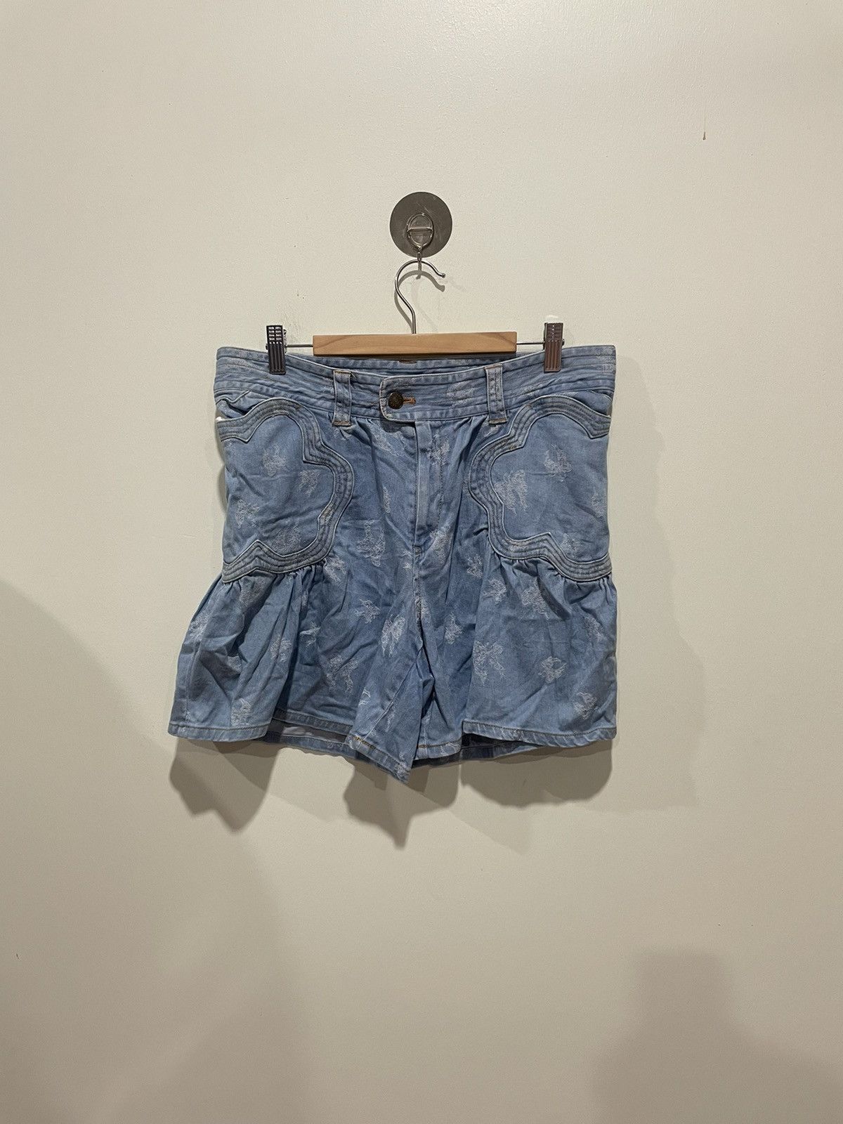 Tsumori Chisato Tsumori Chisato Denim Short Pants Size 32" / US 10 / IT 46 - 1 Thumbnail