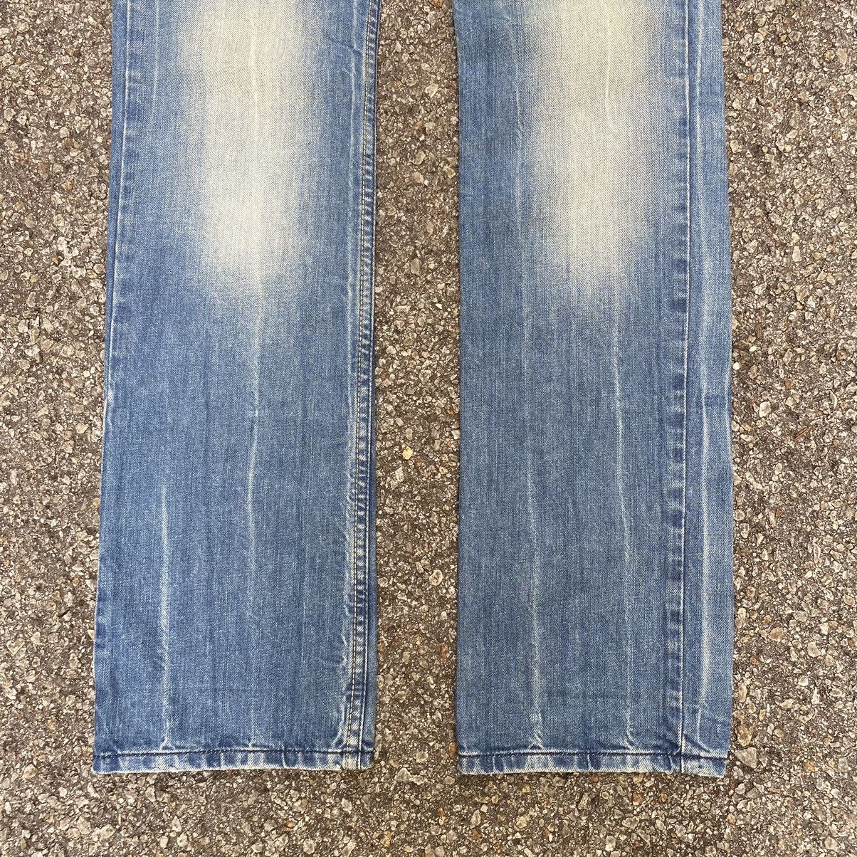 Diesel × Japanese Brand Vintage Diesel Safado Denim Blue Wash Slim Straight Jeans Size US 29 - 2 Thumbnail