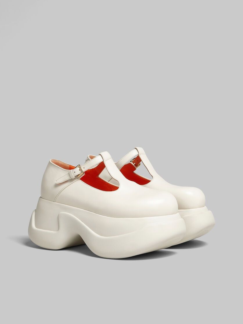 Marni o1y1025 Leather Loafers in Off-White Size US 8 / IT 38 - 2 Thumbnail