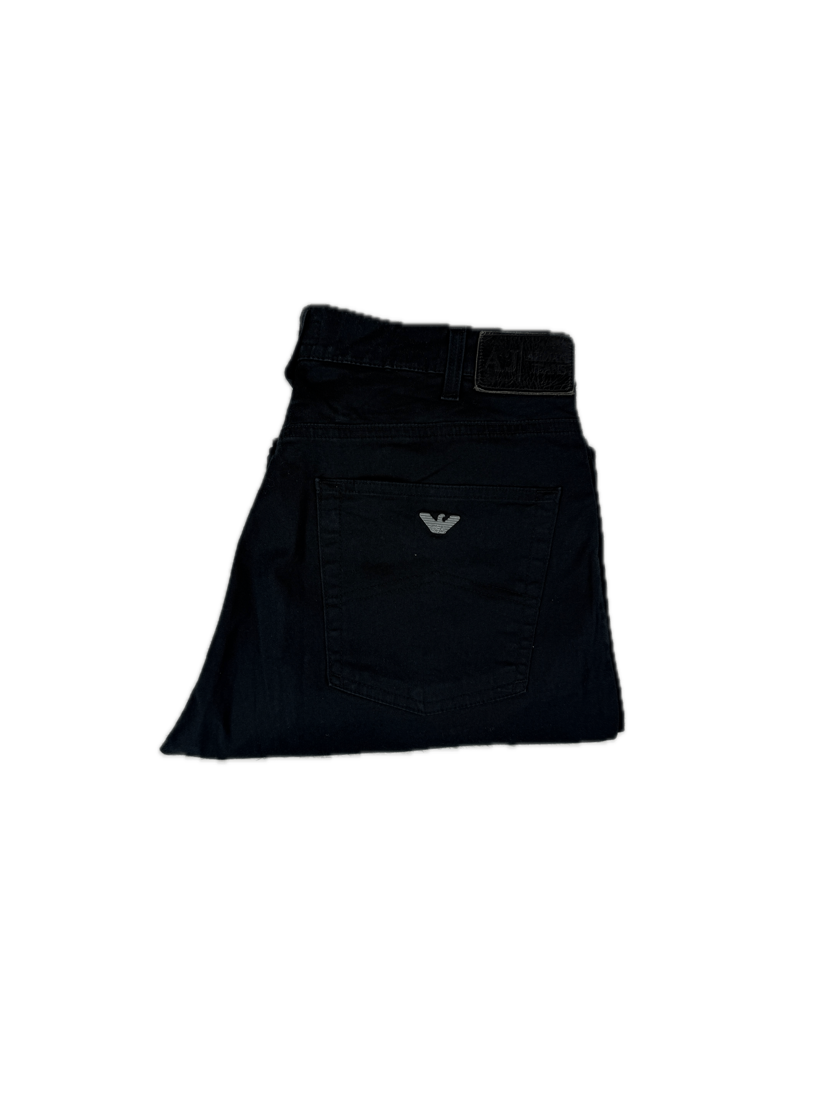 Armani Armani Jeans J14 Comfort Fit Pants Black Straight Leg Size US 33 - 1 Thumbnail