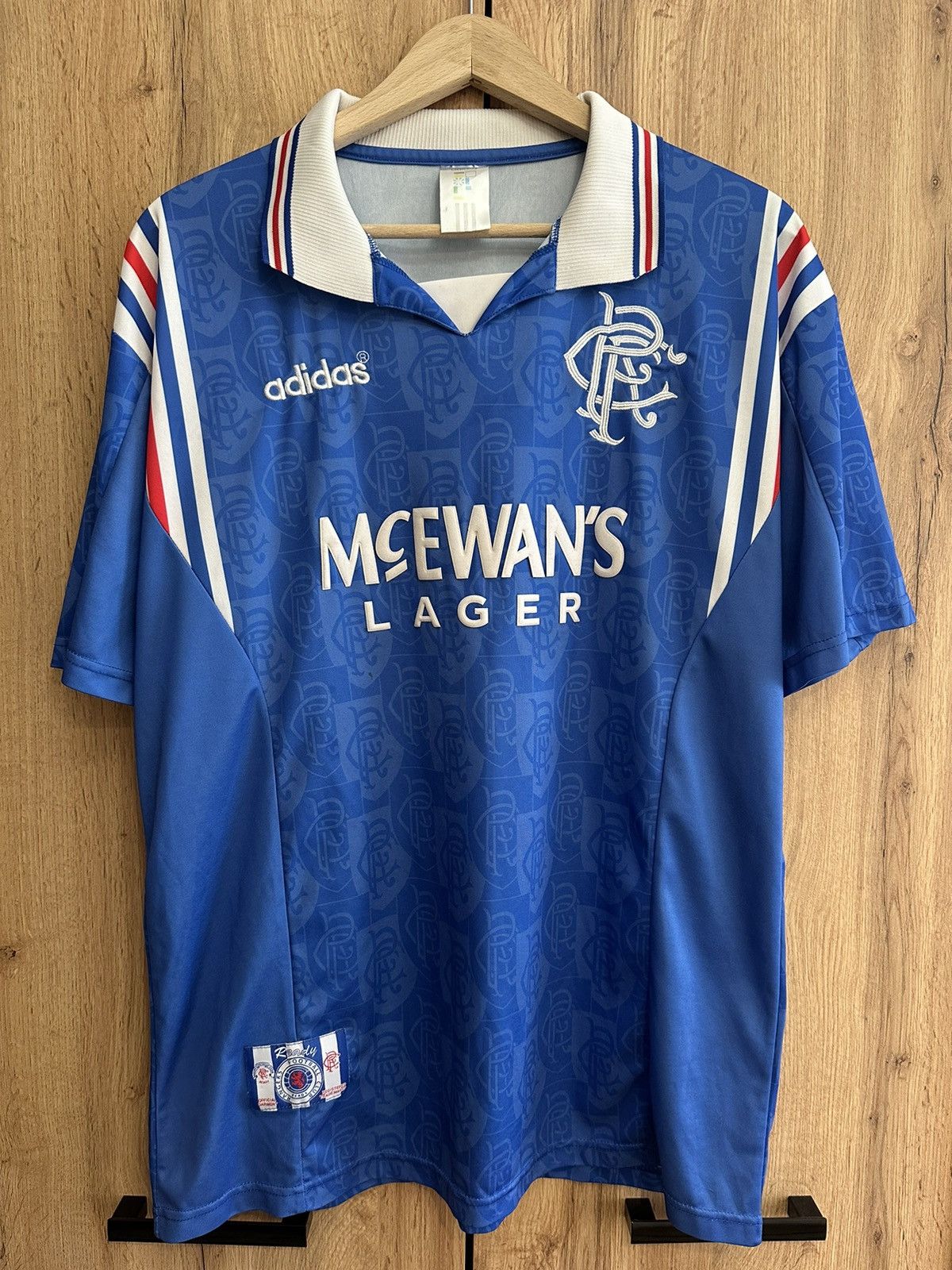 Adidas × Vintage Adidas Rangers Retro Copy Soccer Jersey Football Kit Size US M / EU 48-50 / 2 - 1 Thumbnail