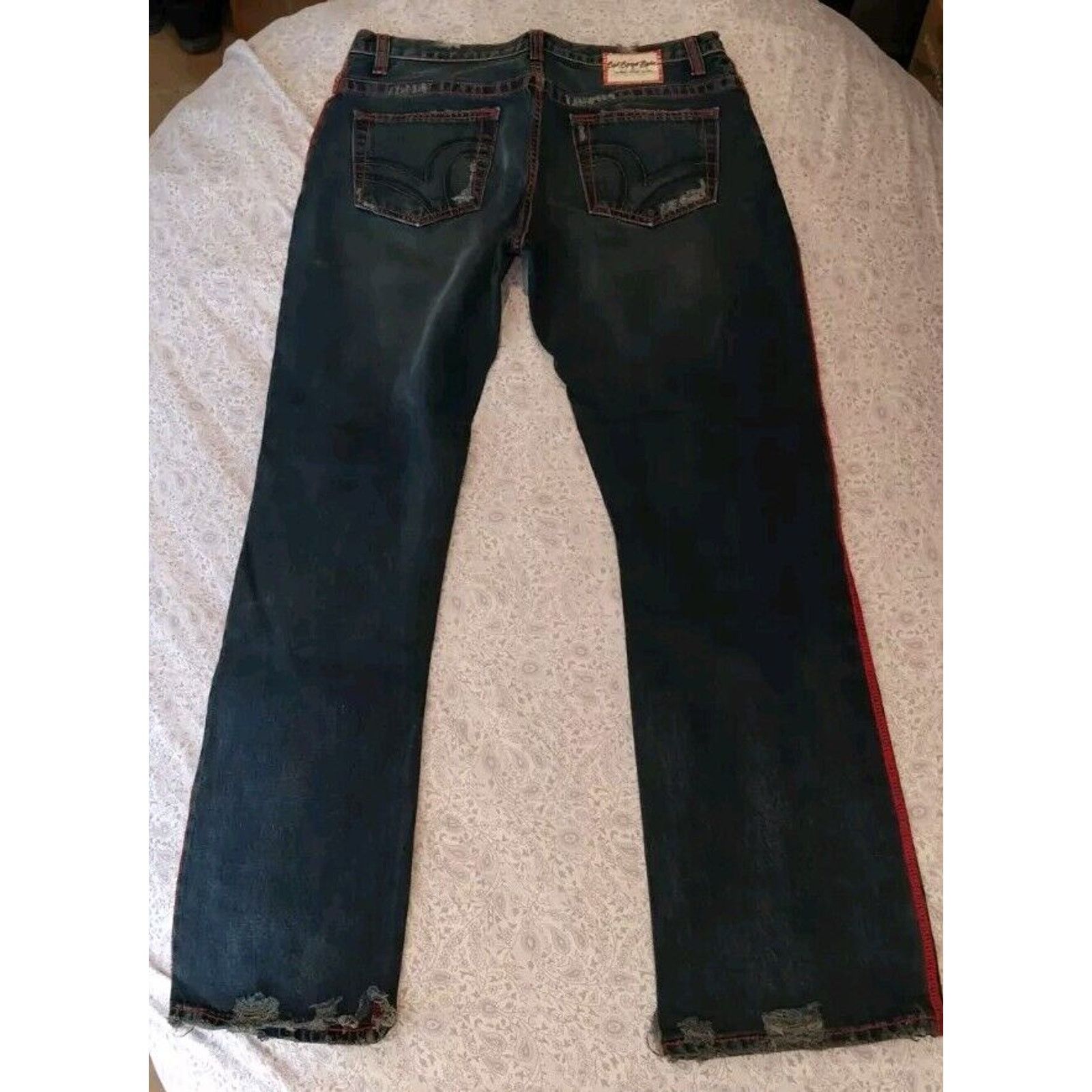 Other !! Red Rough Rider Jeans By Michelle Marie Nichols Mens 32 Size US 32 / EU 48 - 3 Thumbnail