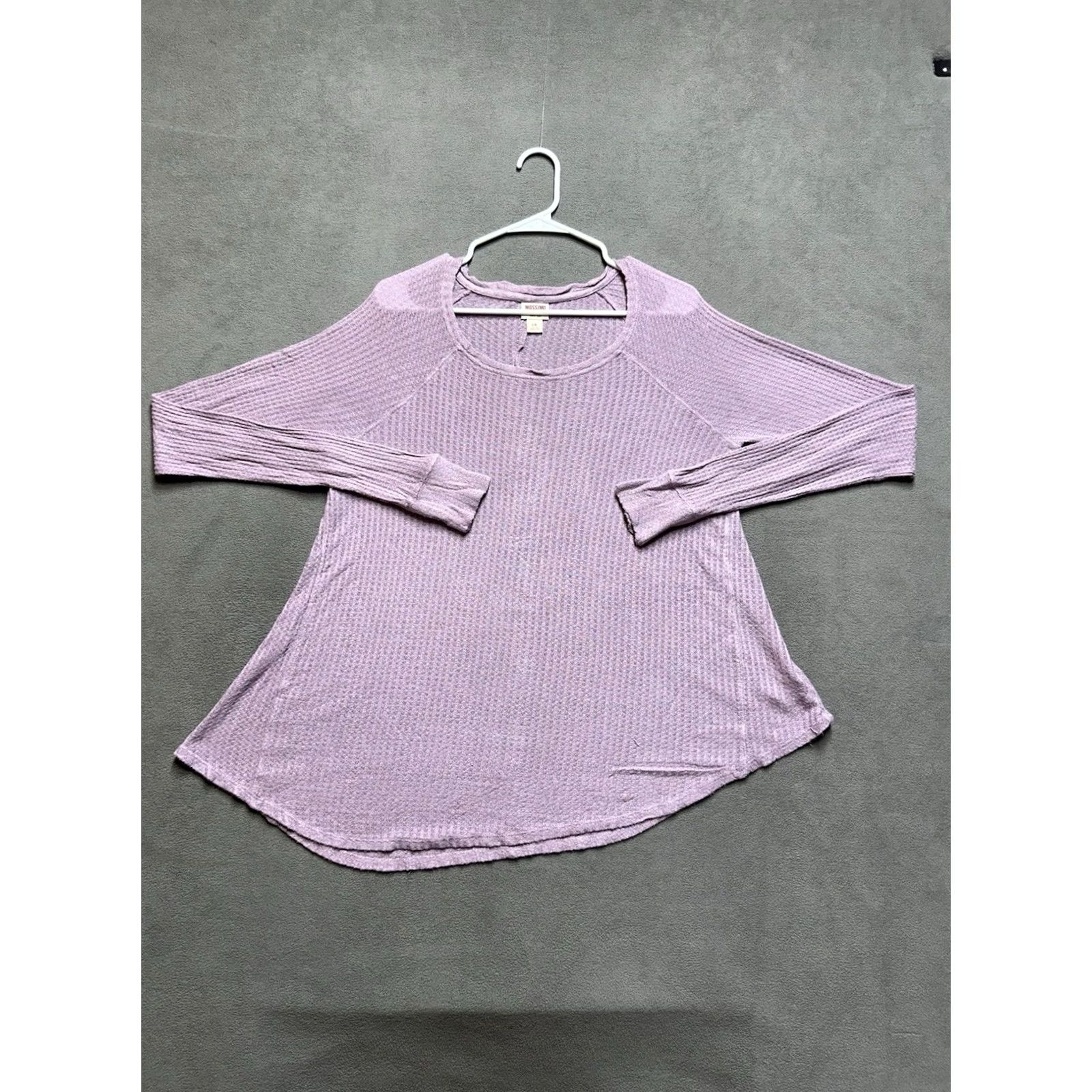 Mossimo Mossimo Sweater Womens Large Purple Knit Pullover Casual Round Neck Long Sleeve Size L / US 10 / IT 46 - 2 Thumbnail