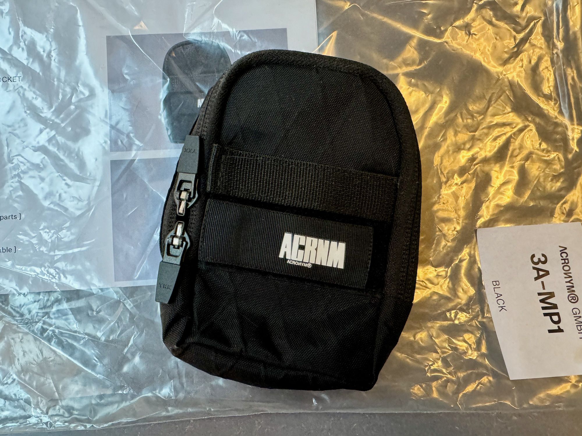 ACRONYM 3A-MZ3 (PAIR) X-PAC SILVER FOIL - ウエストポーチ