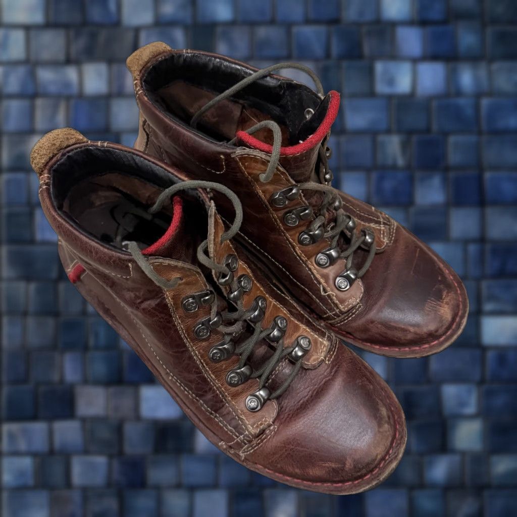 Vintage Wenger Swiss Army Womens Brown Leather Ankle Boots Lace Up Size US 9 Boots Women Brown Leather Ankle Lace Up Size US 9 Wenger Swiss Army Womens Size US 9 / IT 39 - 1 Thumbnail