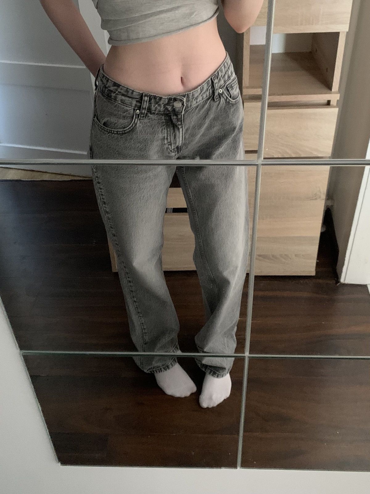 Zara Gray jeans, loose fit, mid-rise Size 30" / US 8 / IT 44 - 3 Thumbnail