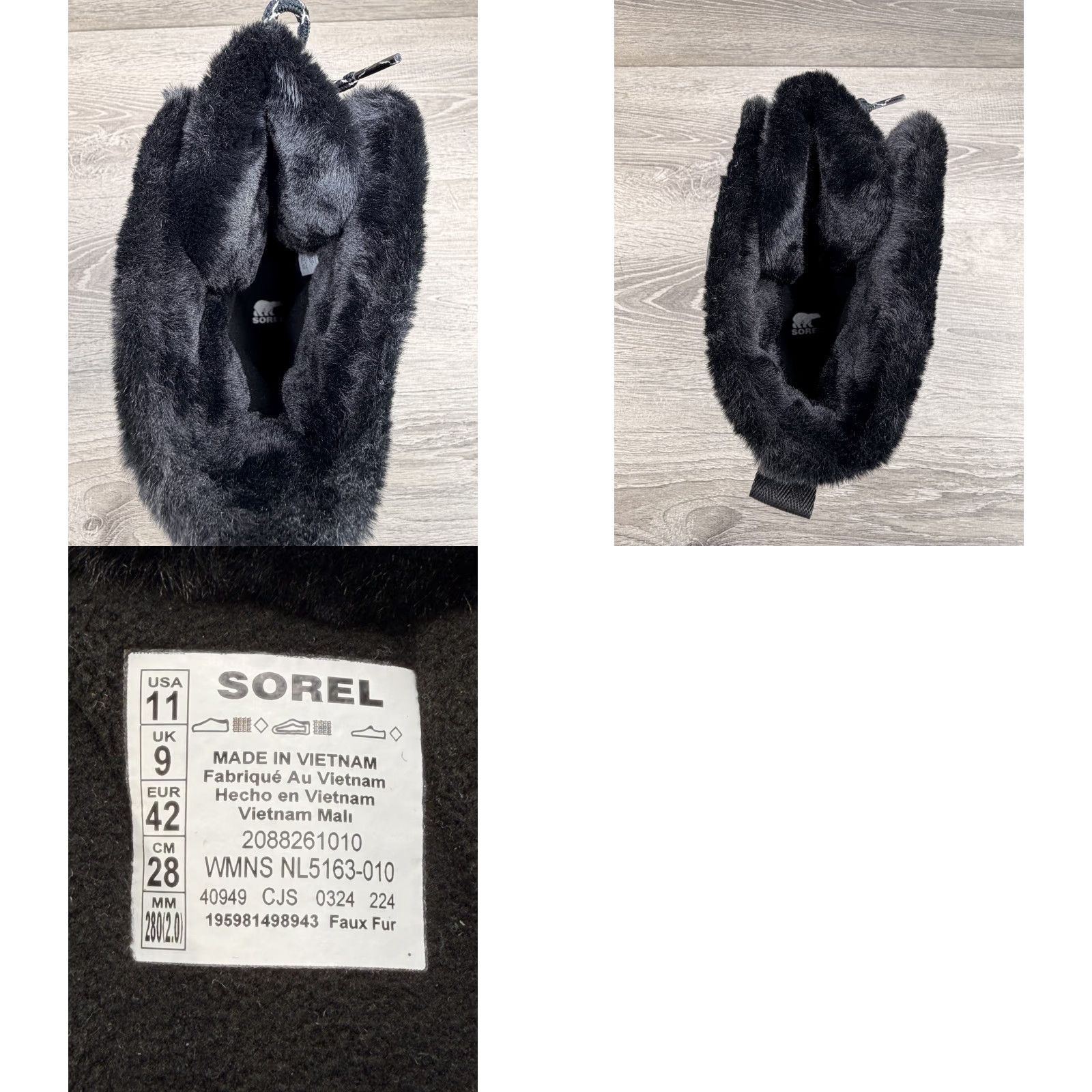 SOREL Sorel Whitney II Plus Tall Waterproof Lace Up Snow Boot Women 11 Black Winter Size US 9 / IT 39 - 8 Thumbnail