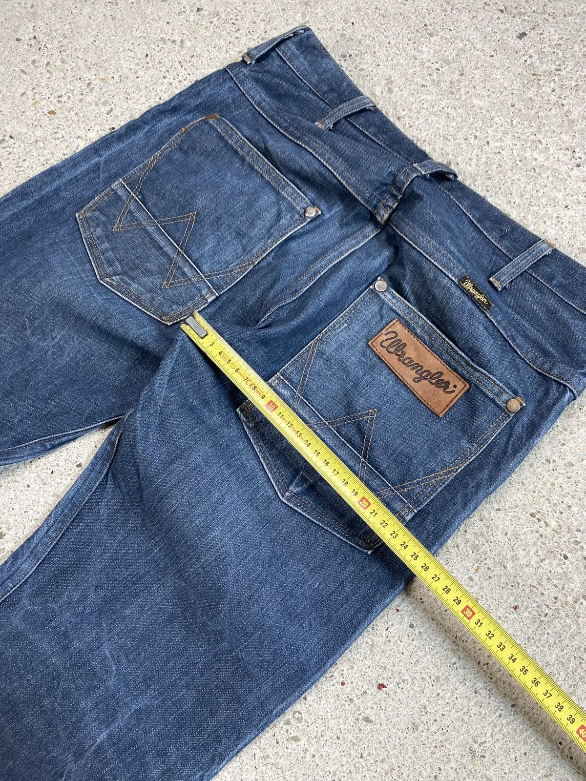 Wrangler Wrangler raw selvedge denim jeans japan shuttle loom Size US 31 - 15 Thumbnail