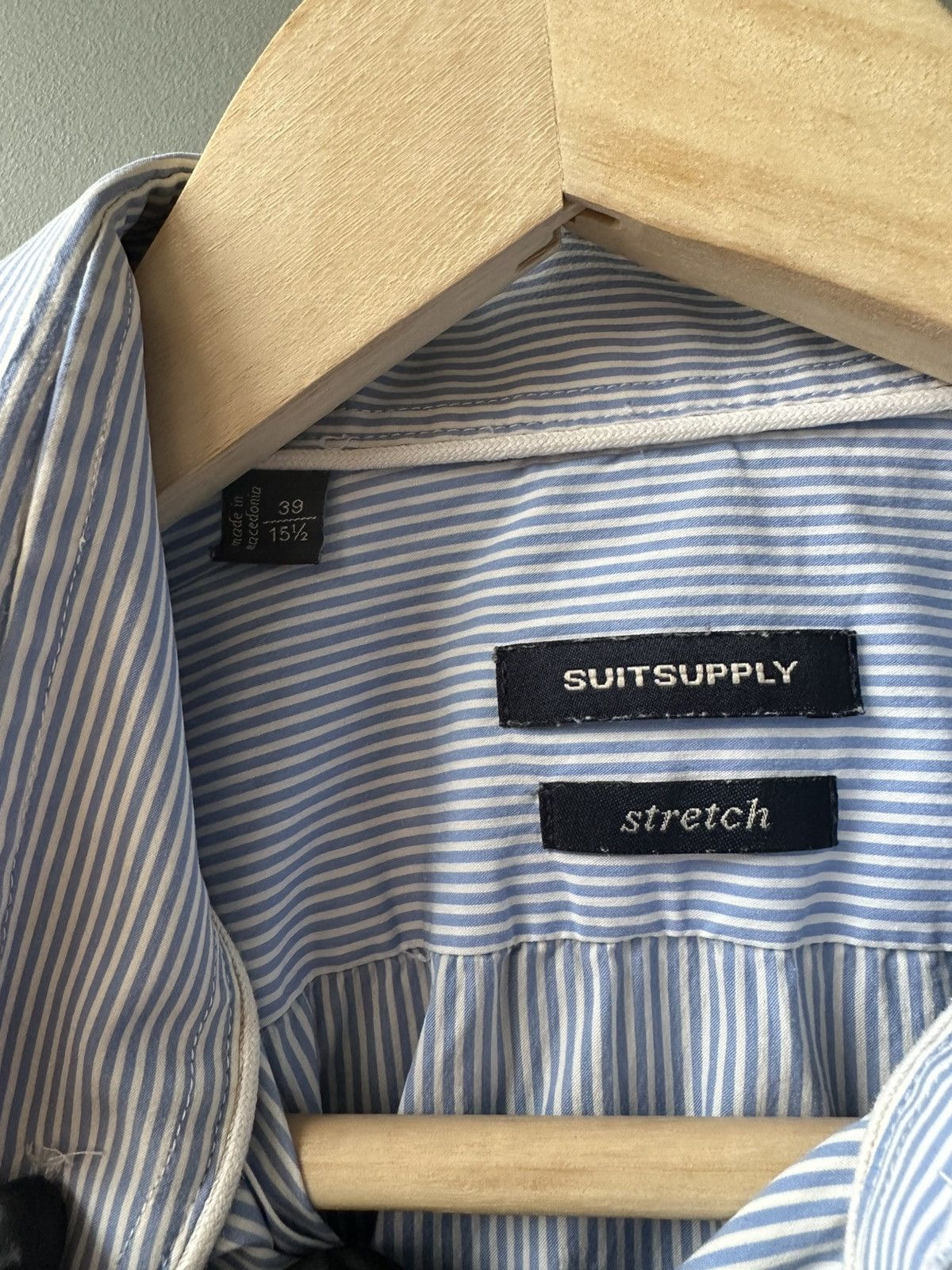 Suitsupply Suitsupply Stripped Dress Shirt Size US M / EU 48-50 / 2 - 3 Thumbnail