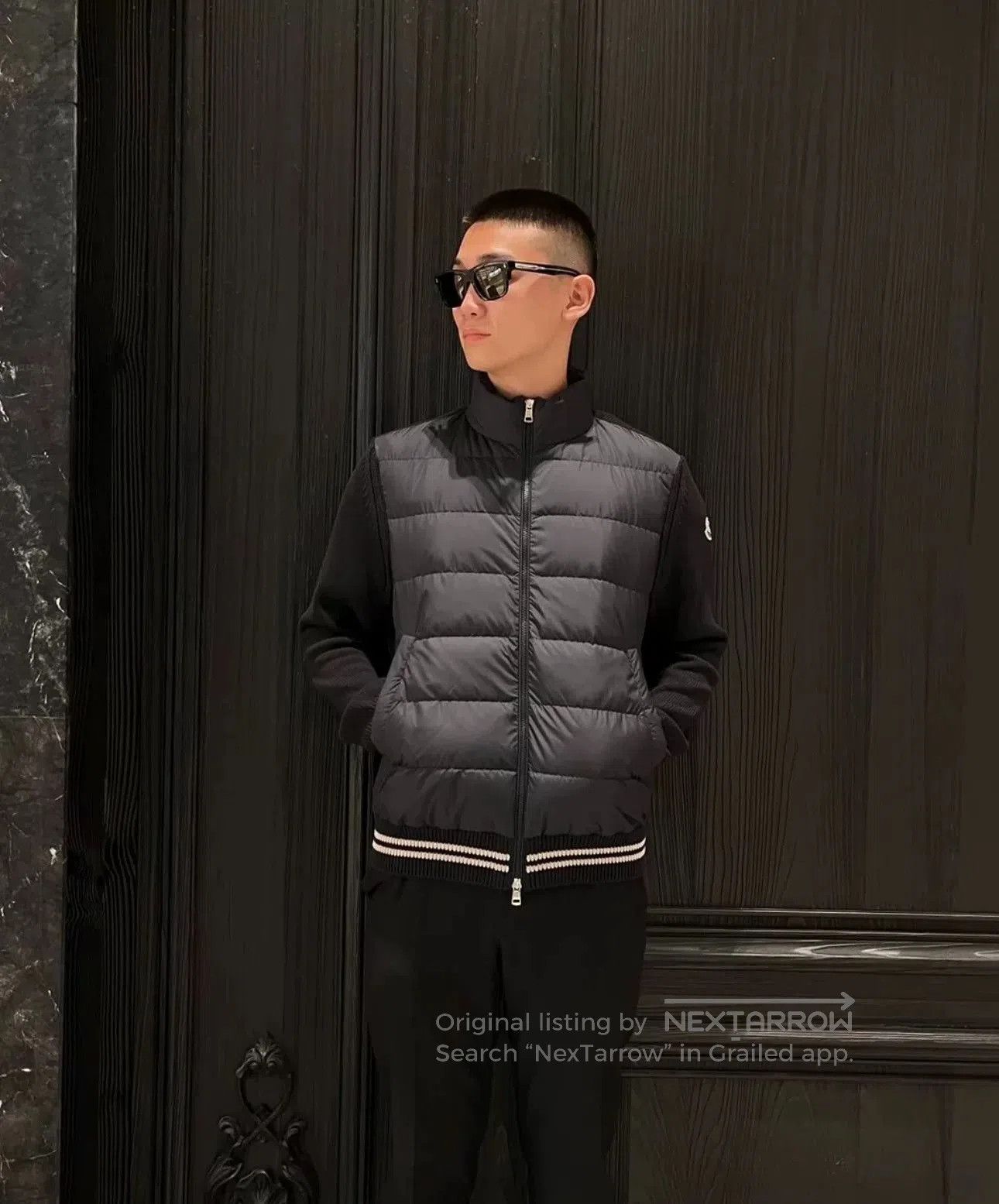 Moncler Moncler Men's Blue Down Knit Jacket. Size US M / EU 48-50 / 2 - 2 Thumbnail