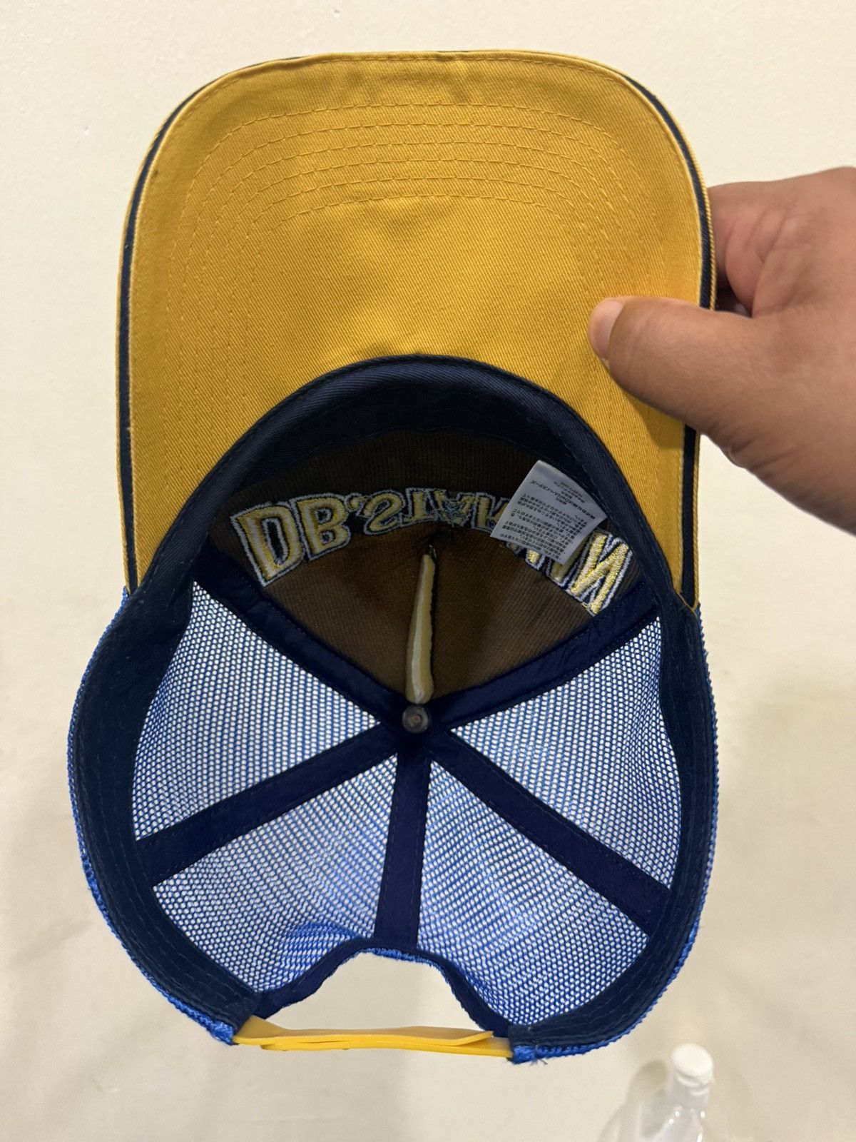 Japanese Brand Baystar Yokohama X Mooneyes Embroid Trucker Hat Size ONE SIZE - 6 Thumbnail