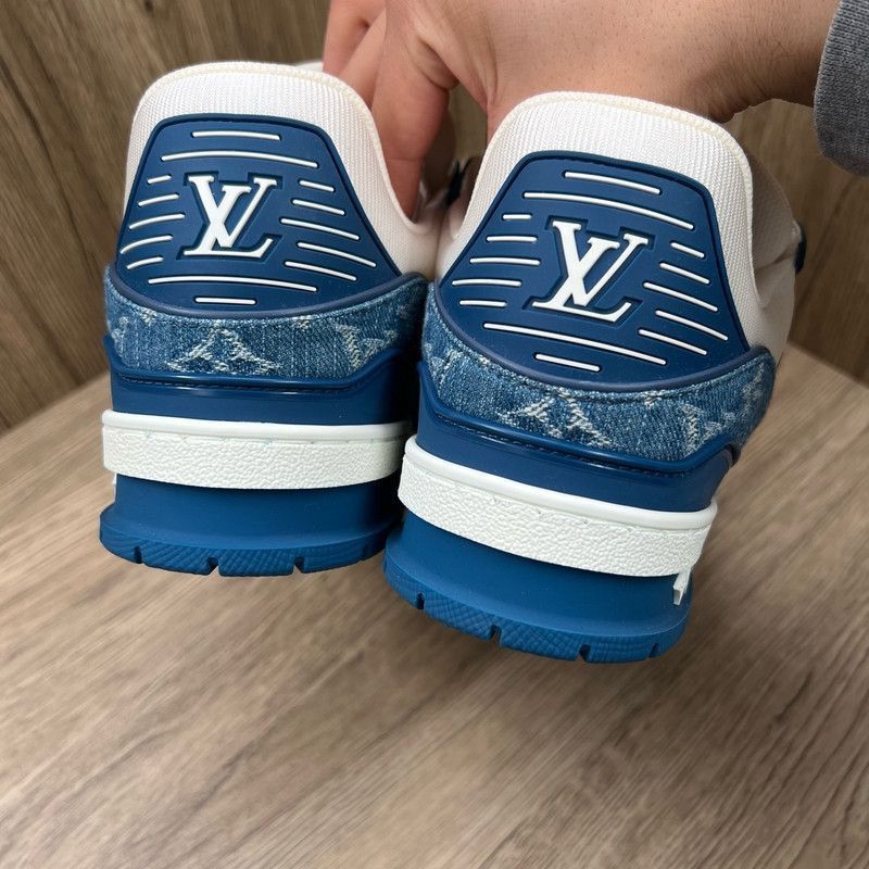 Louis Vuitton Louis Vuitton Leather Low-Top Trainer Sneakers -2508 Size US 7.5 / EU 40-41 - 3 Thumbnail