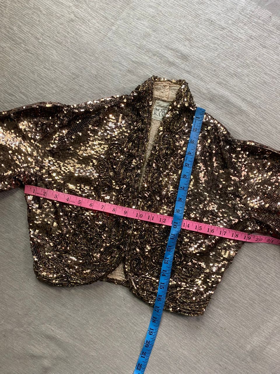 Designer × Norma Kamali Norma Kamali Sequin Party Cropped Jacket Size S / US 4 / IT 40 - 13 Thumbnail