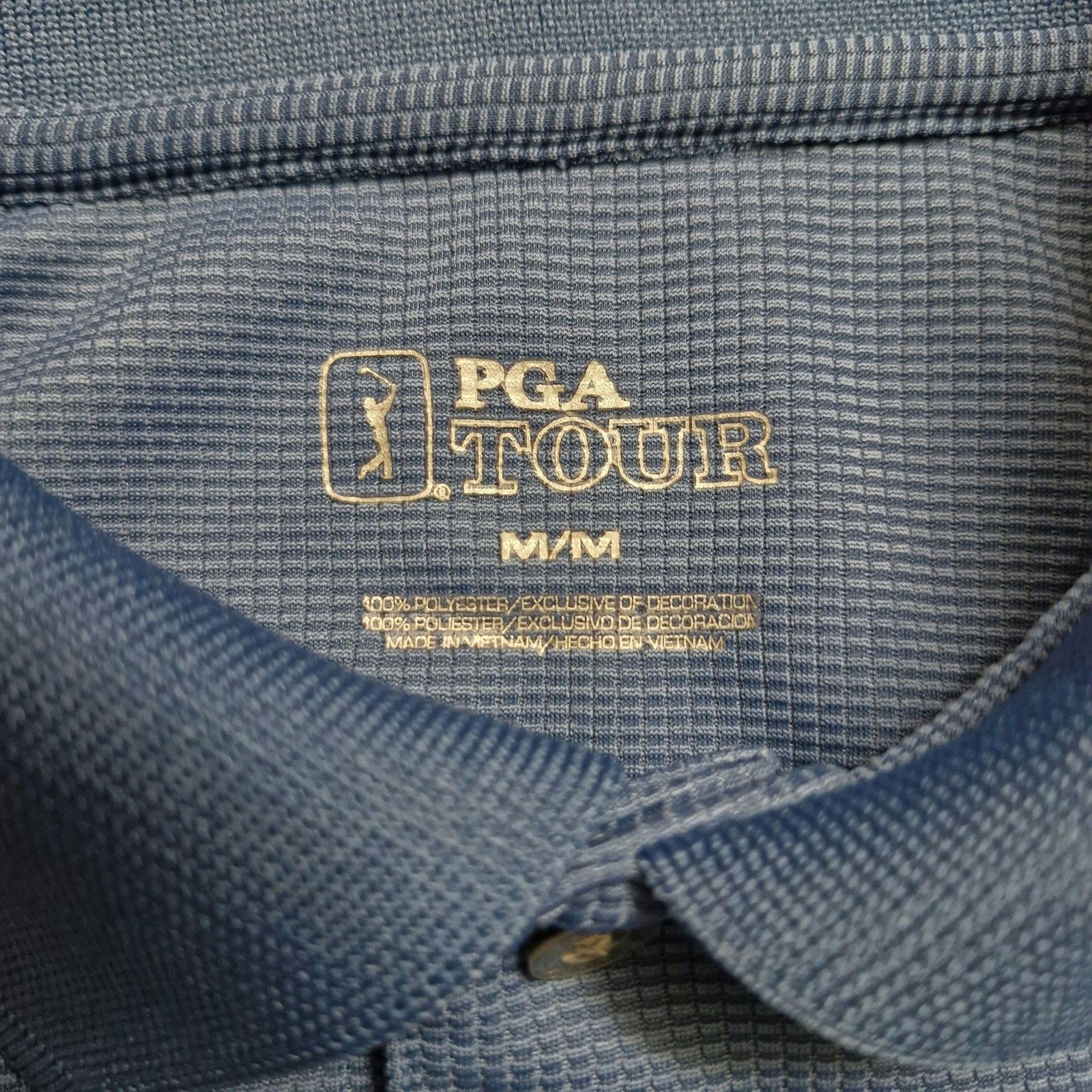 PGA Tour PGA Tour Golf Polo Shirt Men’s Medium Blue Short Sleeve Size US M / EU 48-50 / 2 - 2 Thumbnail