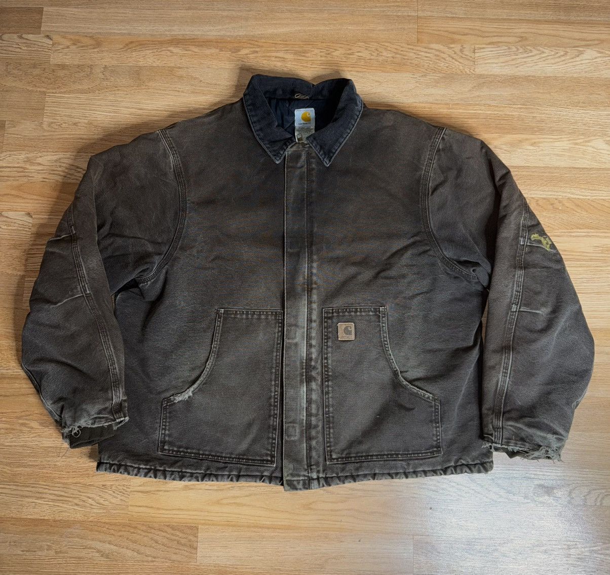 Carhartt Y2K Carhartt Mens 3XLarge Quilted Jacket Dark Brown J22 DKB Size US XXL / EU 58 / 5 - 1 Thumbnail