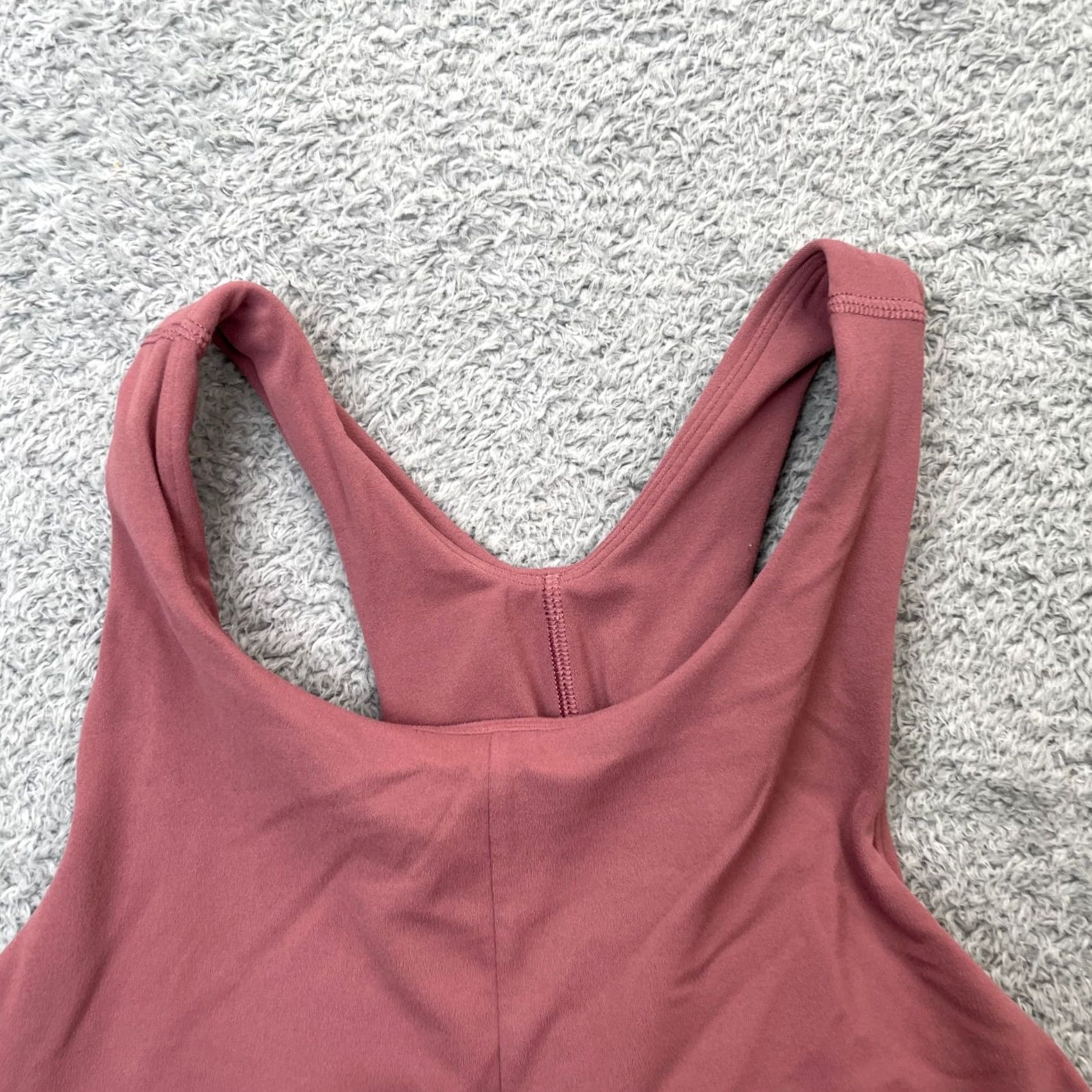 Athleta Athleta Sports Bra Women XL Pink Mauve Racerback Wireless Medium Support Yoga Athletic Shirt Bra Size ONE SIZE - 3 Thumbnail