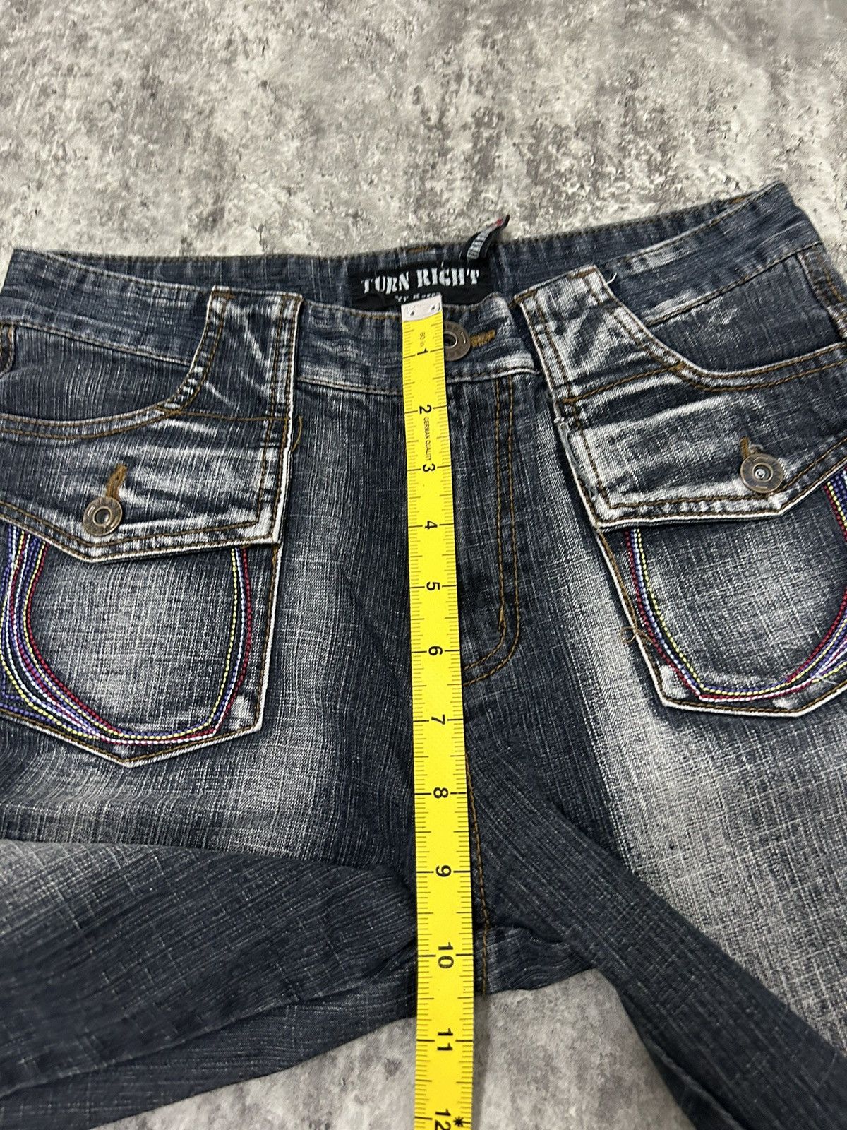 If Six Was Nine × Japanese Brand × Le Grande Bleu (L.G.B.) Turn Right Black Wash Flare Pants Size US 28 / EU 44 - 15 Thumbnail