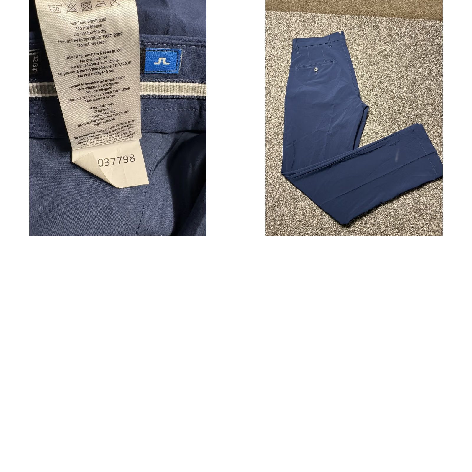 J.Lindeberg J. Lindeberg ELLOTT GOLF PANTS Mens 32x34 Navy Pockets Micro Stretch Size US 32 / EU 48 - 9 Thumbnail
