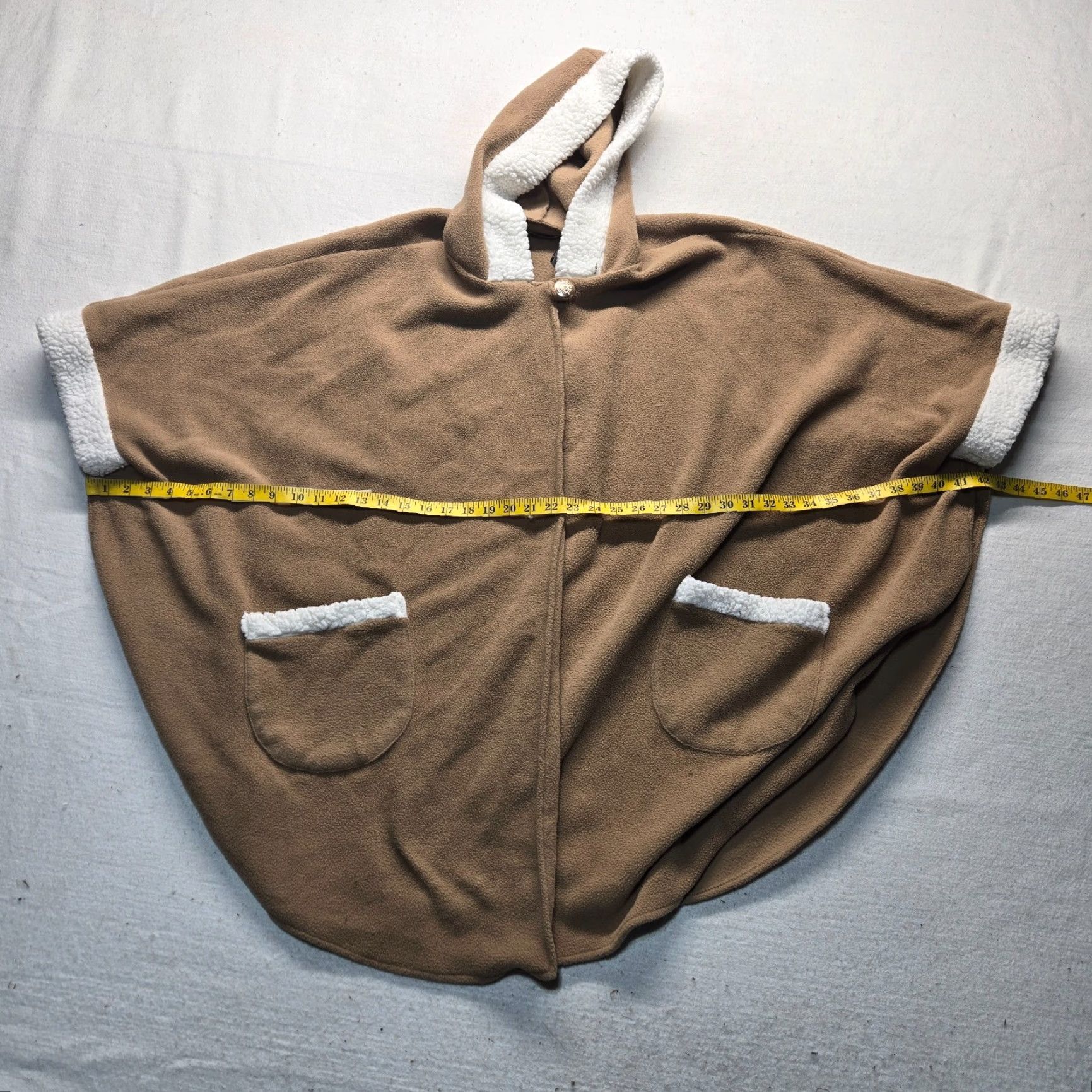 Vintage Le Moda Brown Tunic Sweater Cover Throw Adult Women One Size Size ONE SIZE - 6 Thumbnail
