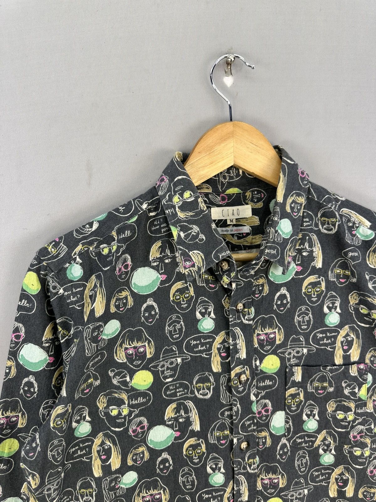 Flannel Ciao Fullprint Flannel Shirt Button Up Size US M / EU 48-50 / 2 - 2 Thumbnail