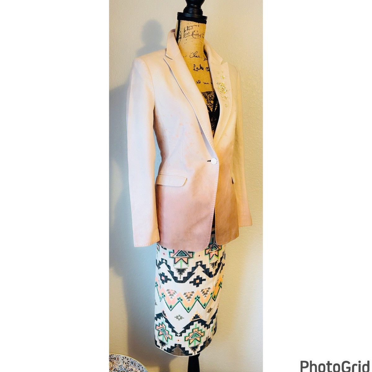 Rag & Bone Embellished Hand Painted Blazer Size M / US 6-8 / IT 42-44 - 2 Thumbnail