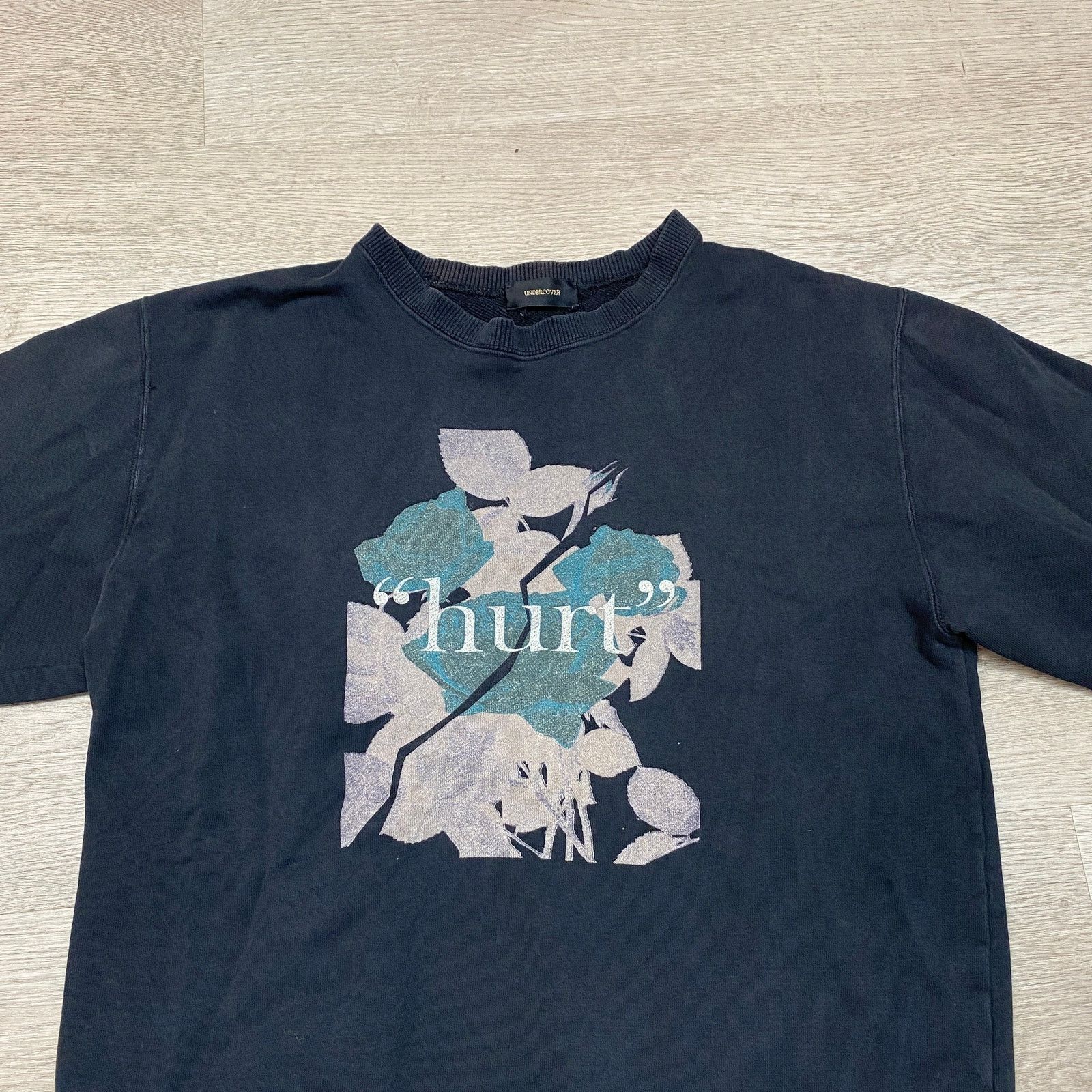 Japanese Brand × Jun Takahashi × Undercover Undercover Jun Takahashi Hurt Flower Crewneck Sweatshirt Med Size US M / EU 48-50 / 2 - 2 Thumbnail