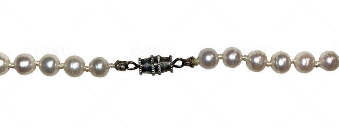 Designer White Cultured Pearl Knotted Bead Necklace Size ONE SIZE - 4 Thumbnail