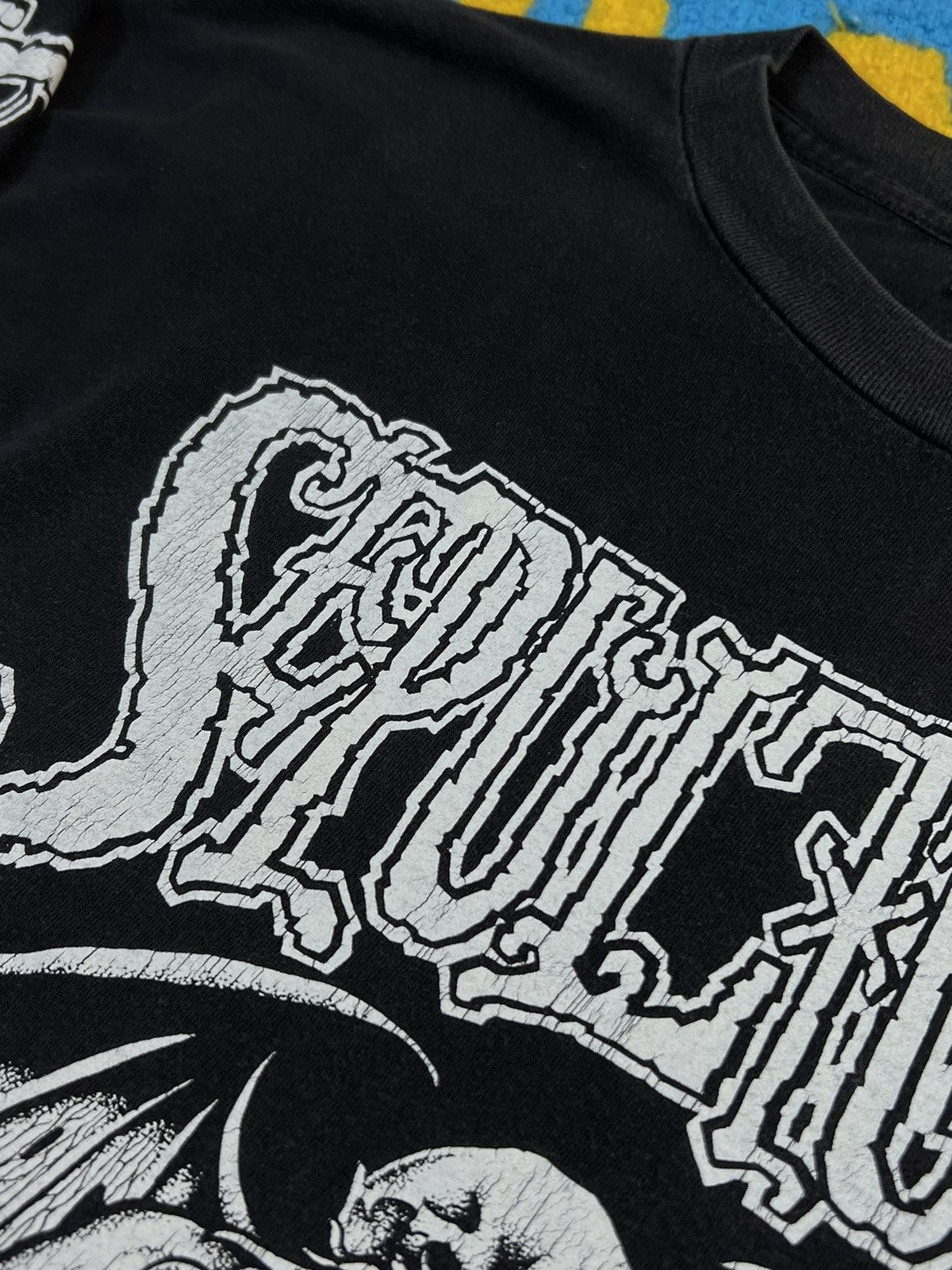 Band Tees 1992 Vintage Sepultura Bestial Devastation Long Sleeve Shirt Size US XL / EU 56 / 4 - 9 Thumbnail