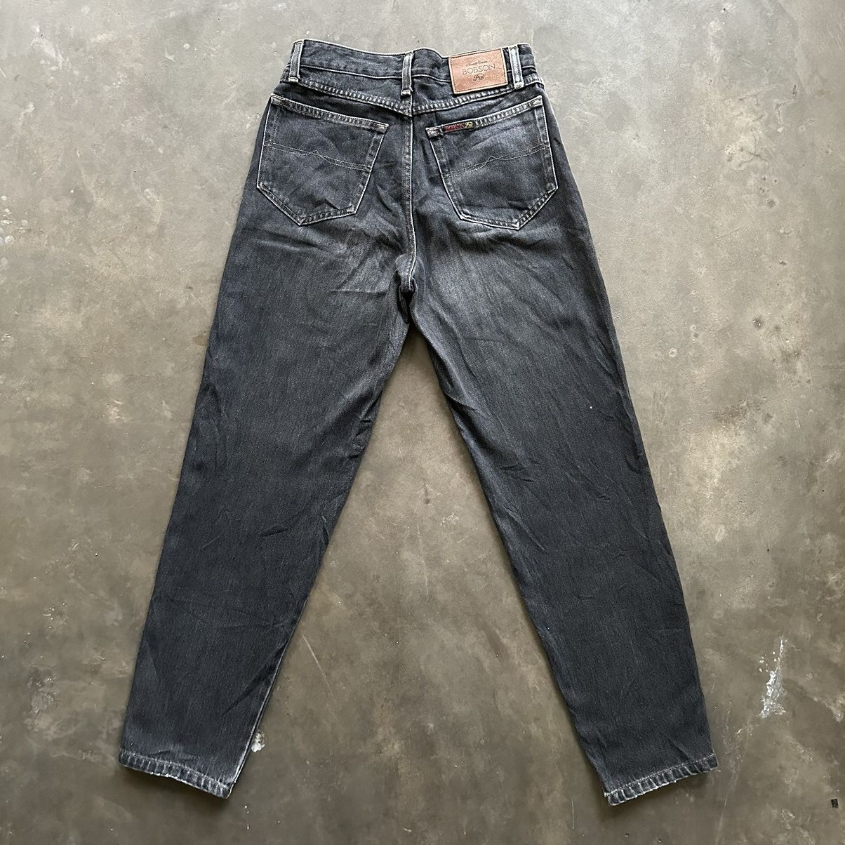 Japanese Brand W27 🔥 Vintage Bobson Black Sick Denim Jean Pant Size US 27 - 10 Thumbnail