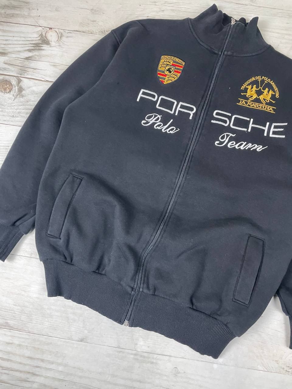 La Martina × Porsche Design Vintage La Martina Porsche Polo Team Racing Jacket 90s Size US XL / EU 56 / 4 - 3 Thumbnail