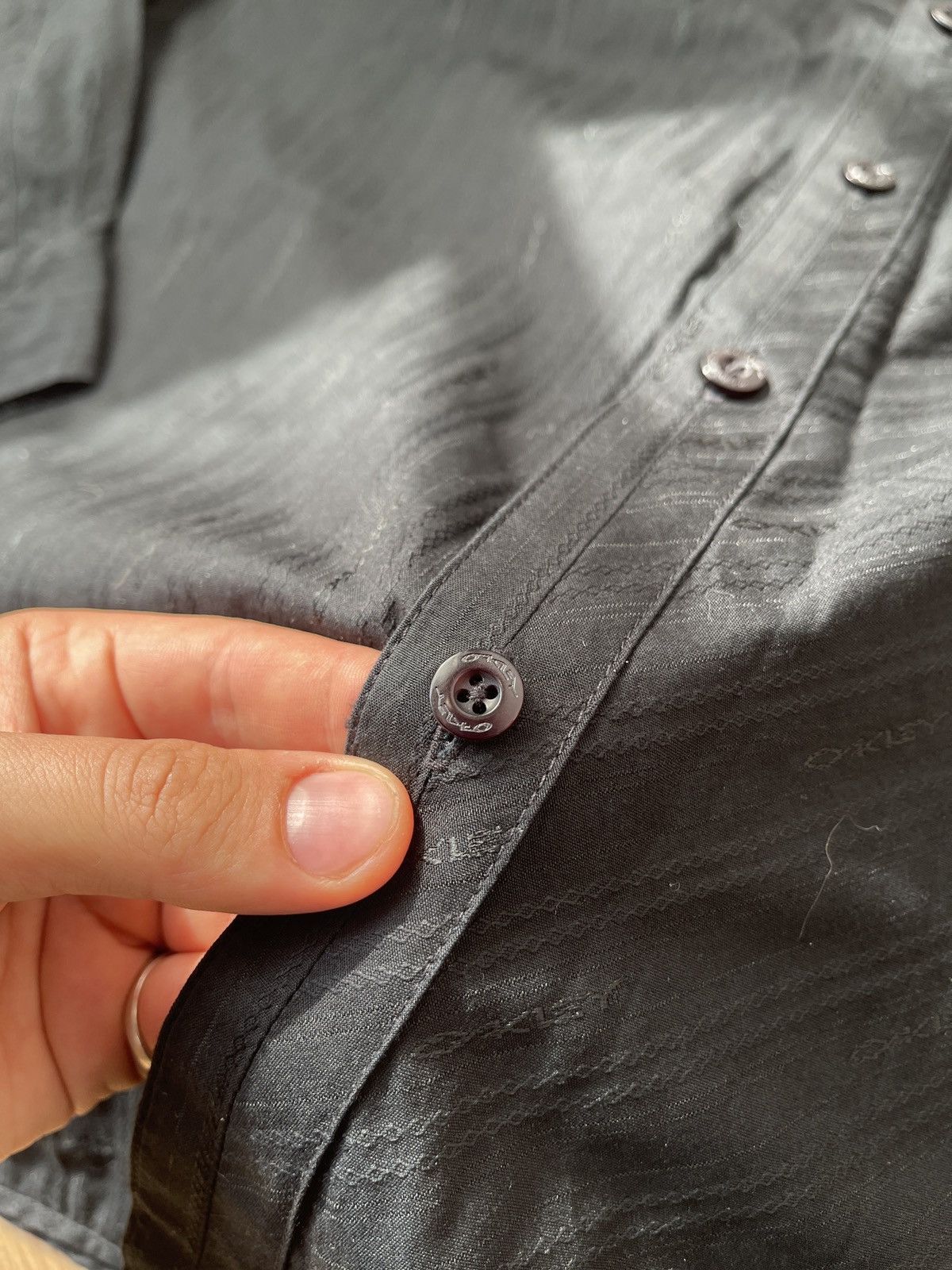 Oakley Y2K Vintage Oakley True Fit Cotton Black Monogram Shirt XXL Size US XXL / EU 58 / 5 - 8 Thumbnail