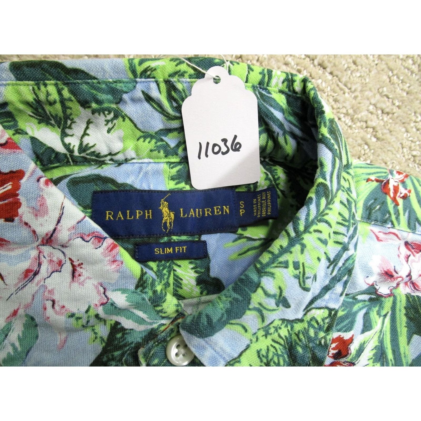 Ralph Lauren Ralph Lauren Shirt Mens Small Multicolor Hawaiian Floral Slim Fit Short Sleeve Button-Up Short Sleeve Casual Travel Mens Size US S / EU 44-46 / 1 - 8 Thumbnail