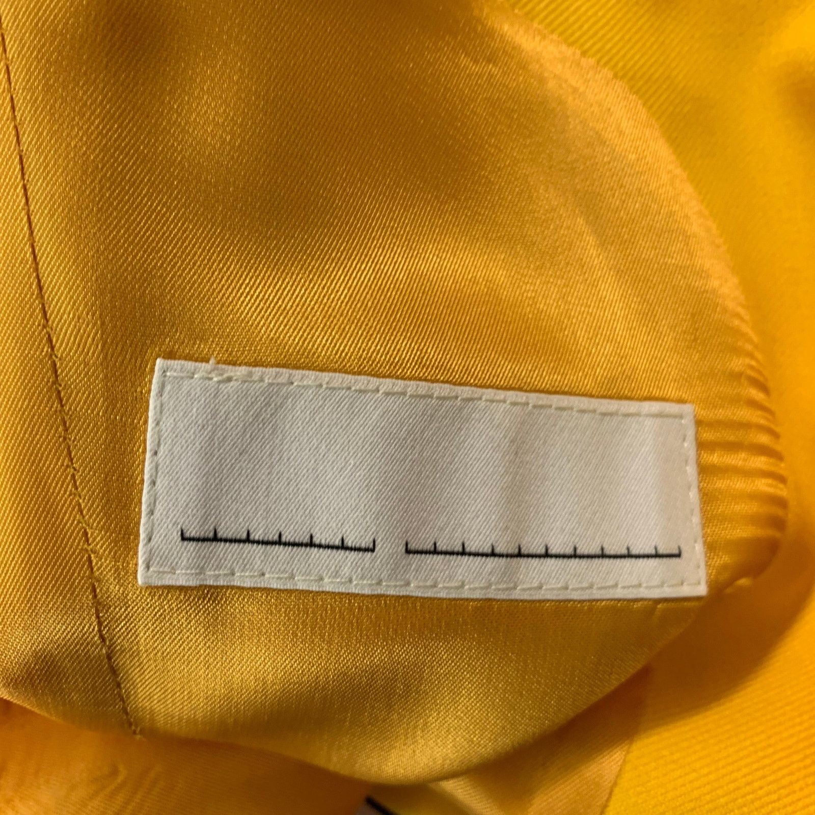 Random Identities Size 36 Regular Yellow Black Solid Sport Coat Size 36R - 6 Thumbnail