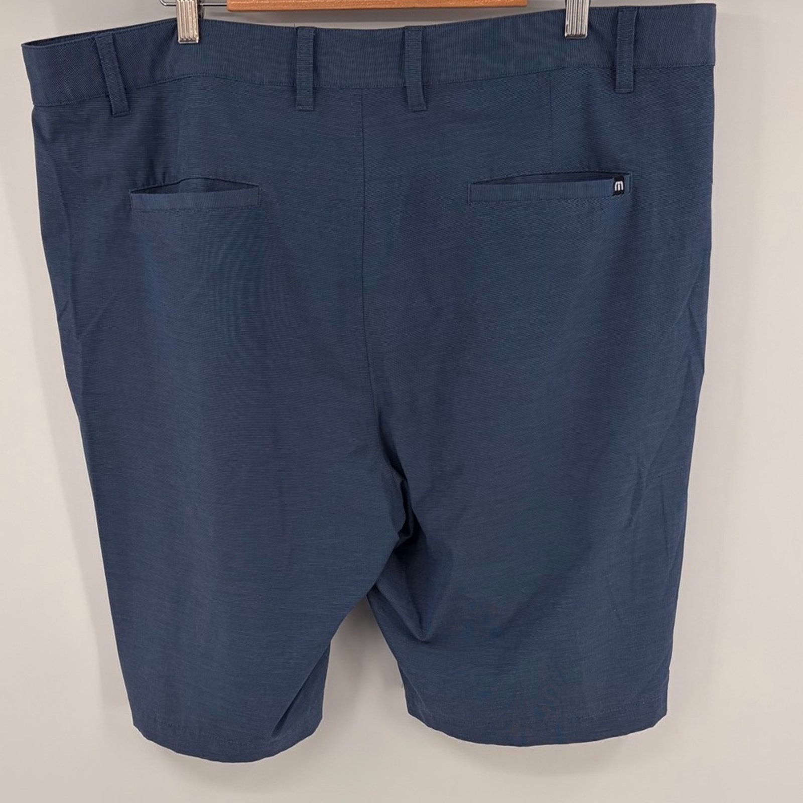 TravisMathew Travis Mathew tech chino pocket short heather blue 42 Size US 42 / EU 58 - 4 Thumbnail