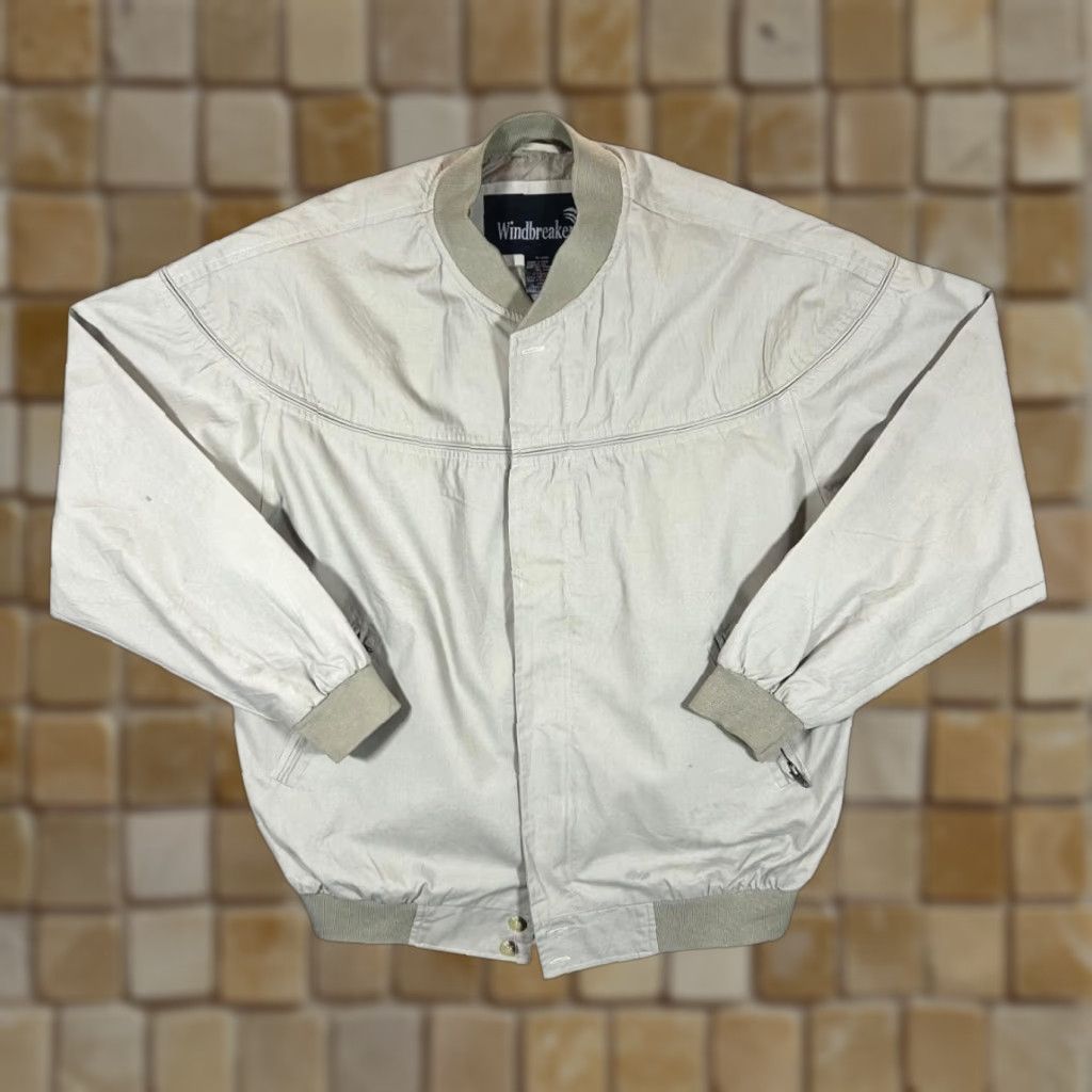Vintage VINTAGE WINDBREAKER Jacket Beige Large Windbreaker Bomber Zip Pockets Mens Beige Windbreaker, Vintage, Zip Pockets, Size L Size US L / EU 52-54 / 3 - 1 Thumbnail
