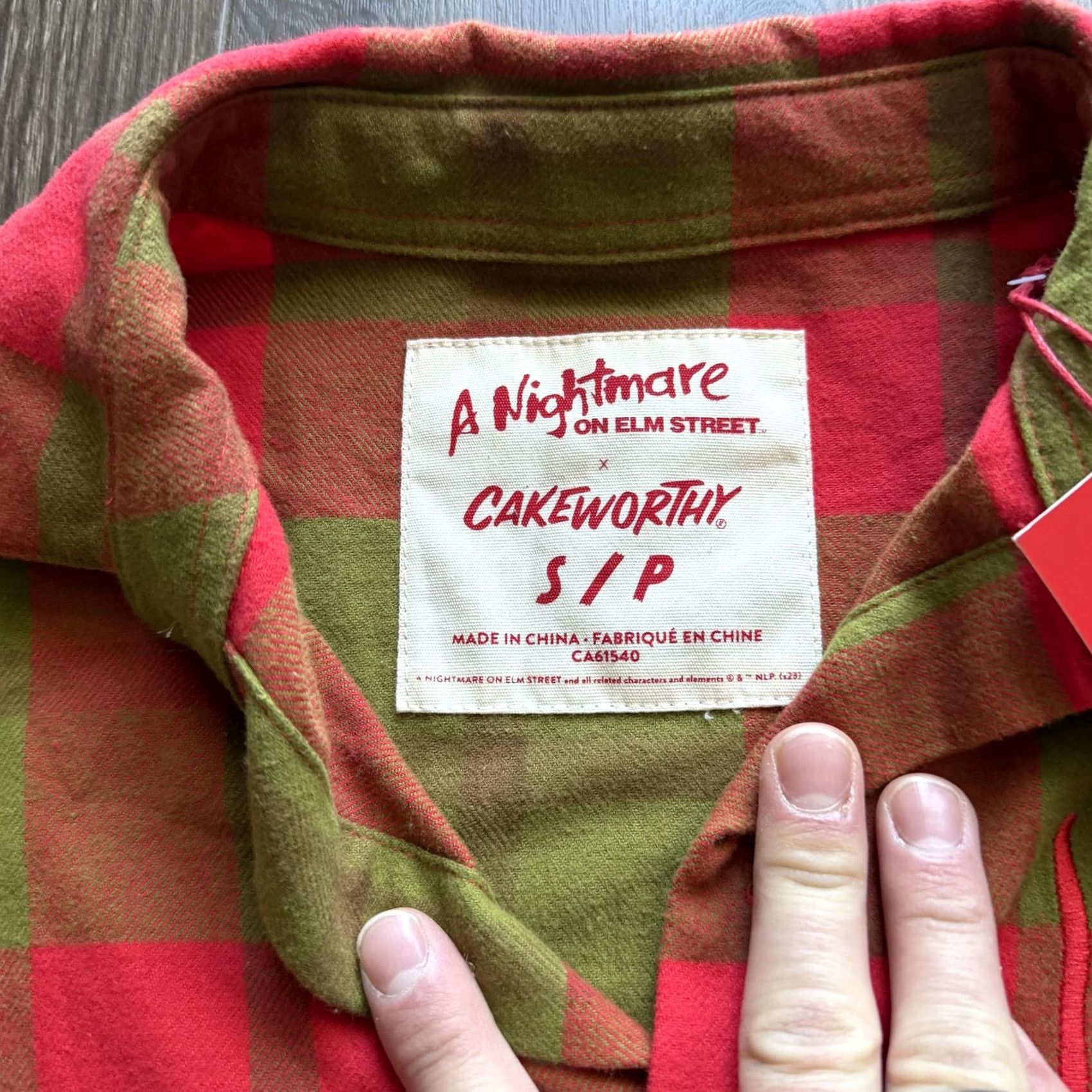Vintage Cakeworthy Shirt Mens Small Red Plaid A Nightmare on Elm Street Freddy Flannel Jacket? Size US S / EU 44-46 / 1 - 5 Thumbnail