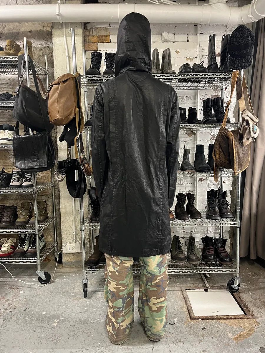 Helmut Lang Helmut Lang Raining Avant-Garde Obscure Black Parka Jacket Size US M / EU 48-50 / 2 - 2 Thumbnail